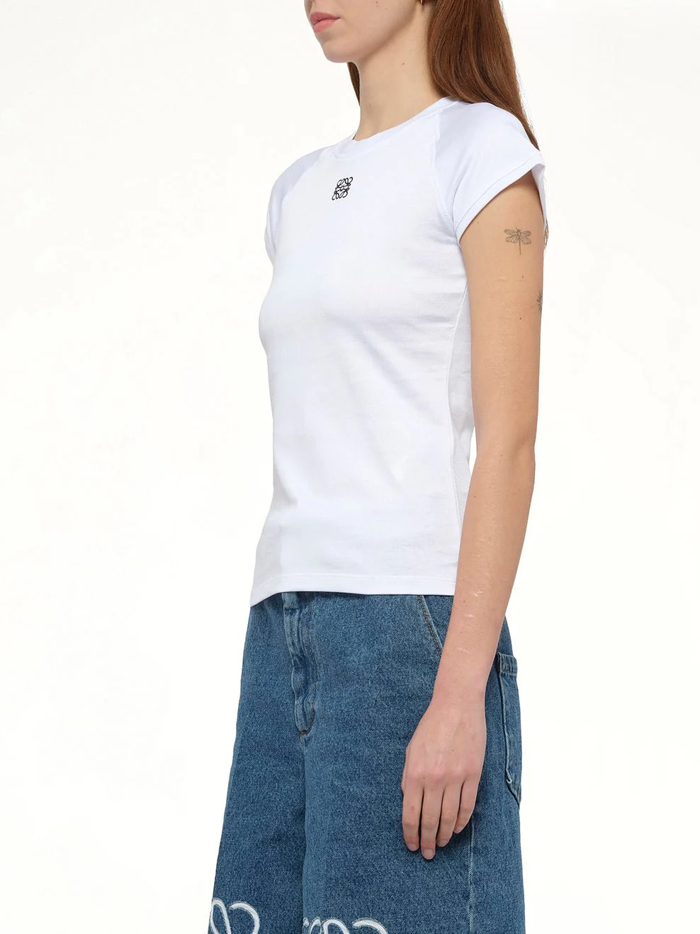 Small Fit Anagram T-Shirt in White - Image 3
