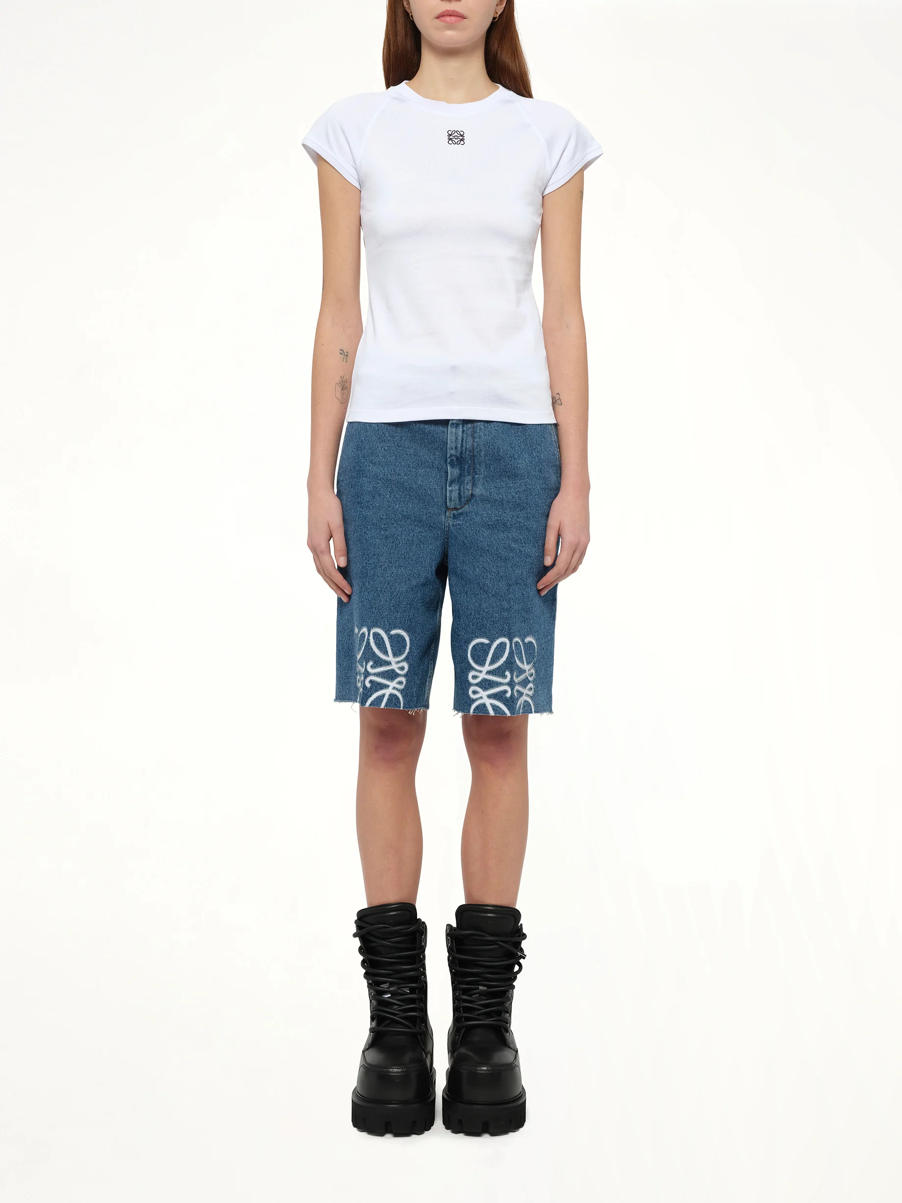 Small Fit Anagram T-Shirt in White - Image 7