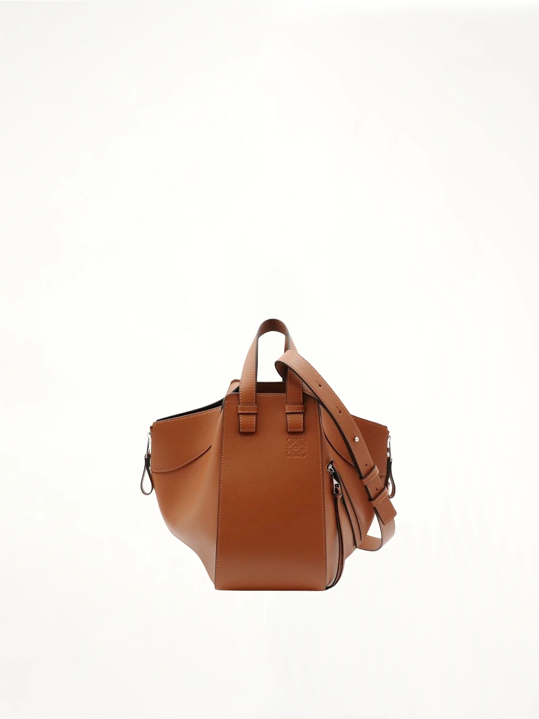 Small Hammock Bag in Classic Calfskin in Tan - Image 3