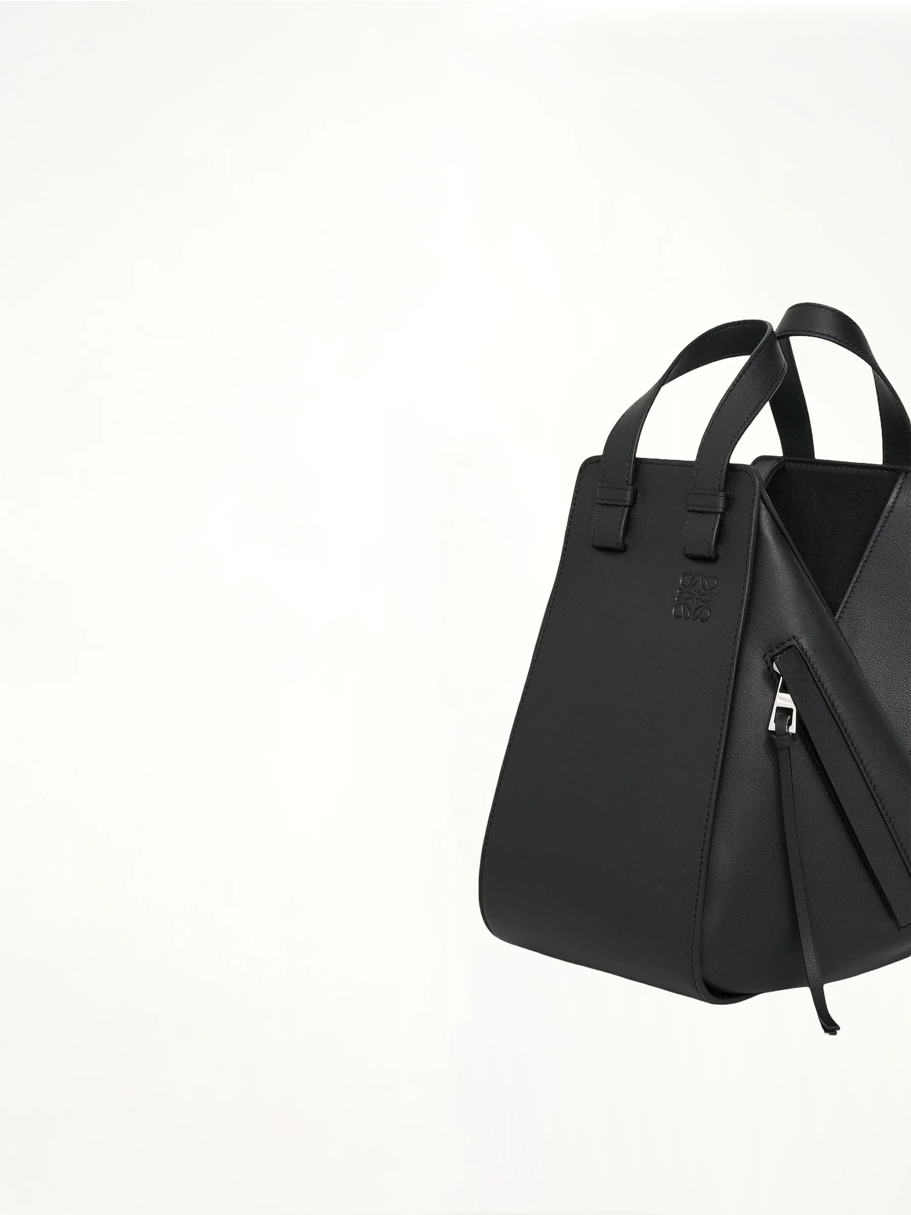 Small Hammock Bag in Classic Calfskin in Black - Image 4
