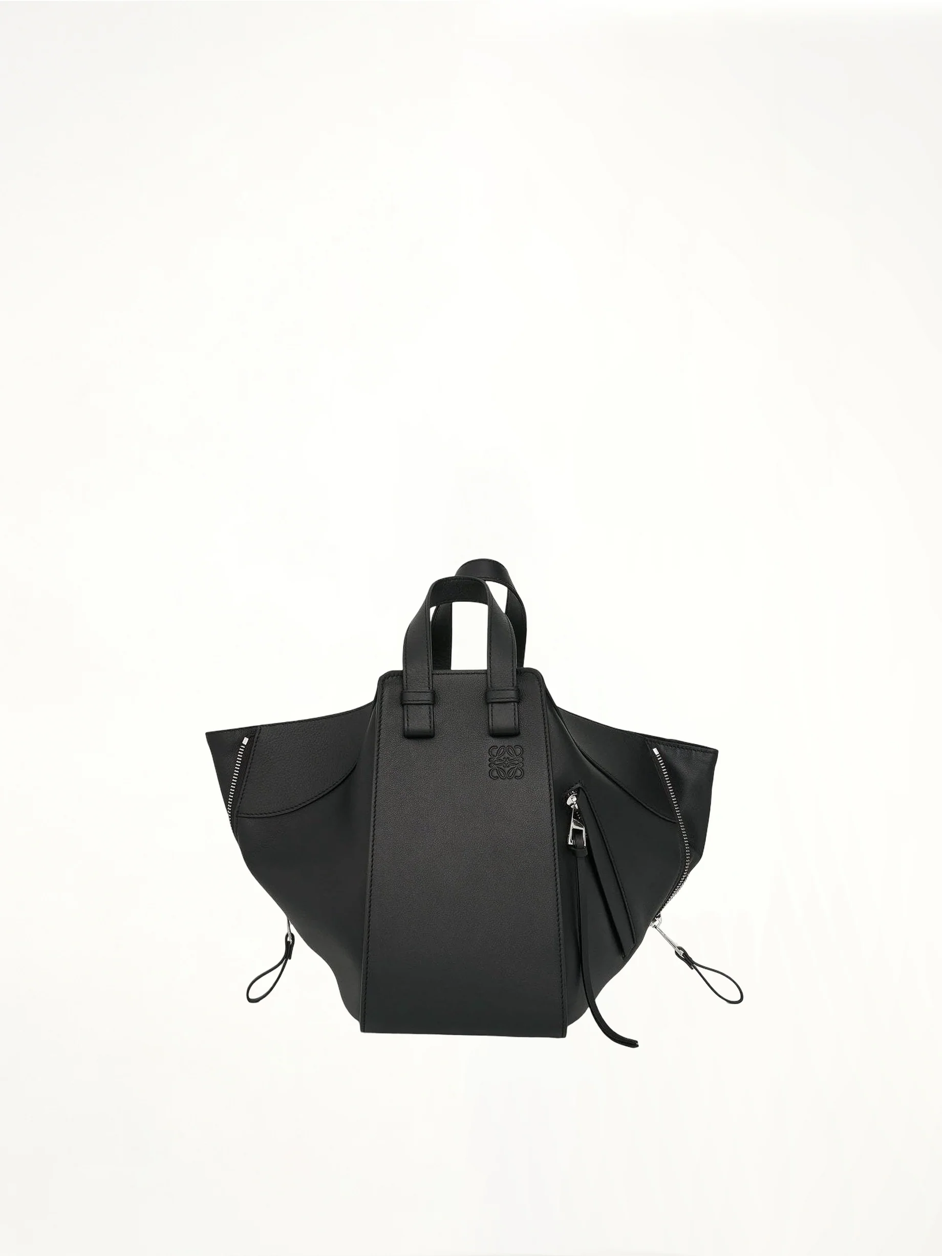Small Hammock Bag in Classic Calfskin in Black - Image 5