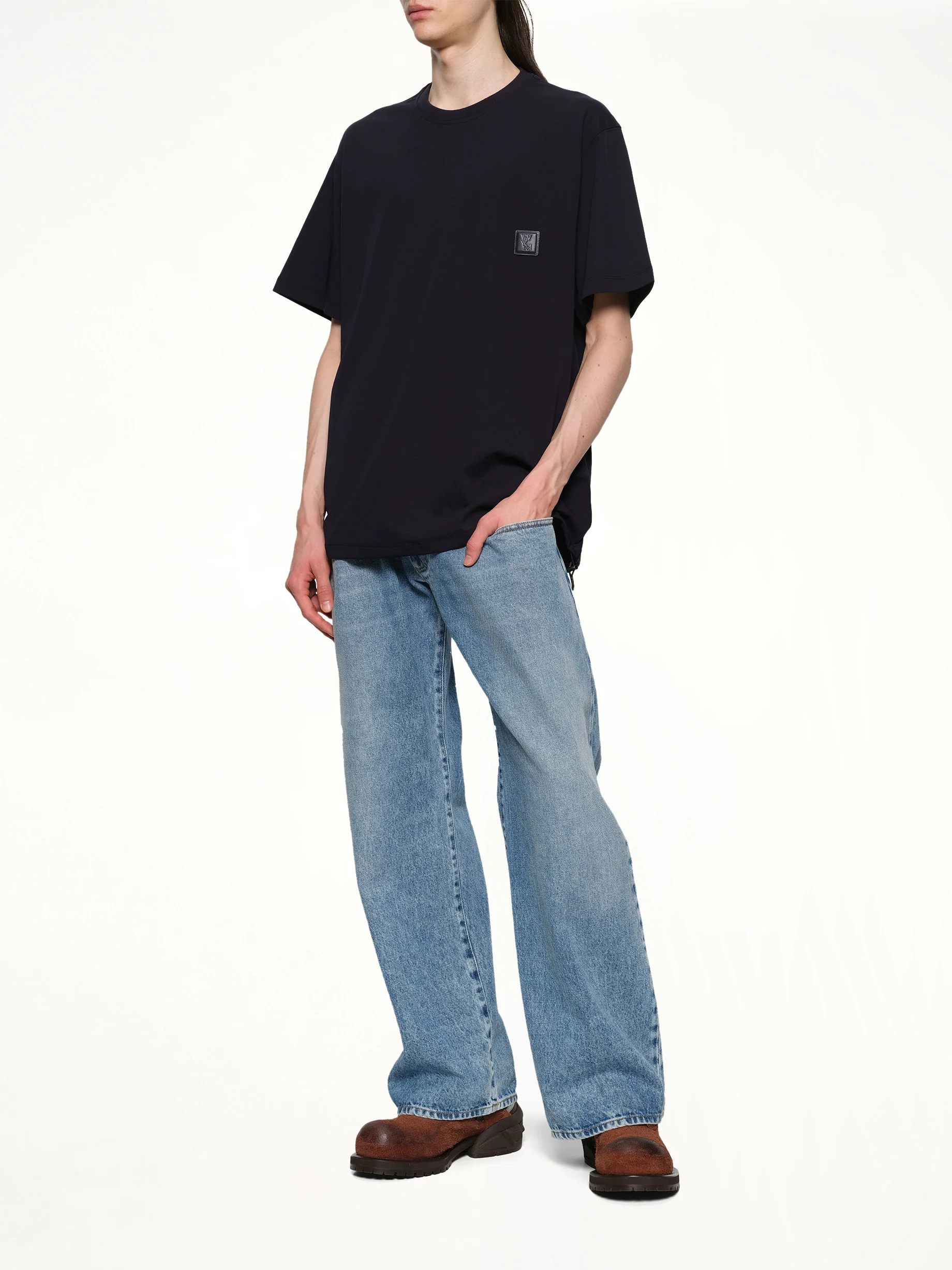 Small Logo T-Shirt in Navy - Image 4