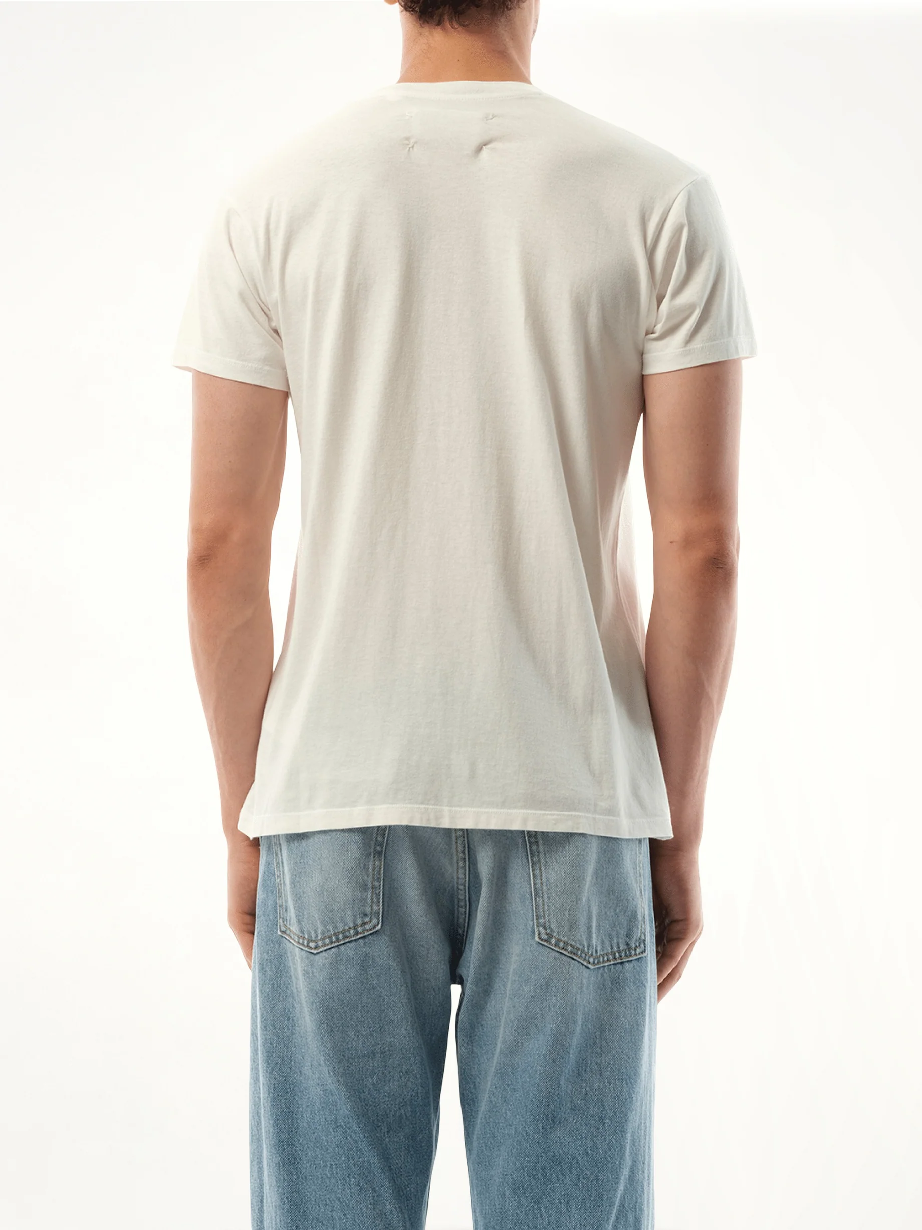 Small Number Logo T-Shirt in Off White - Image 6