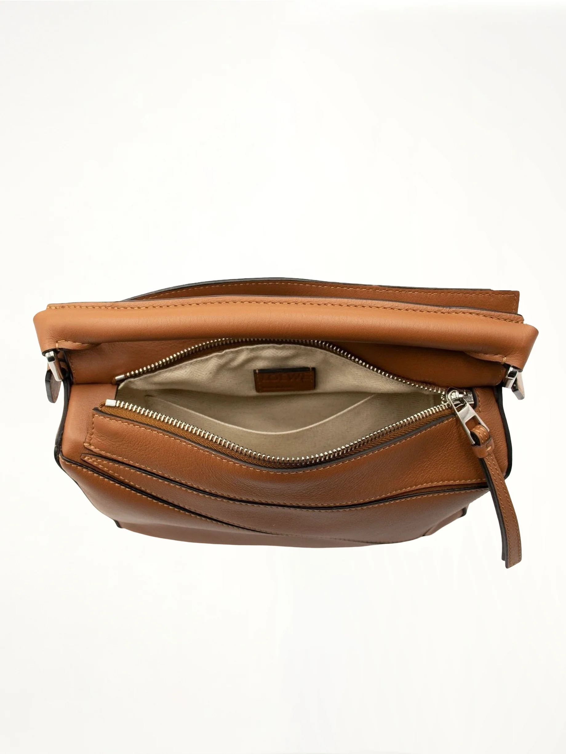 Small Puzzle Bag in Classic Calfskin in Tan - Image 6
