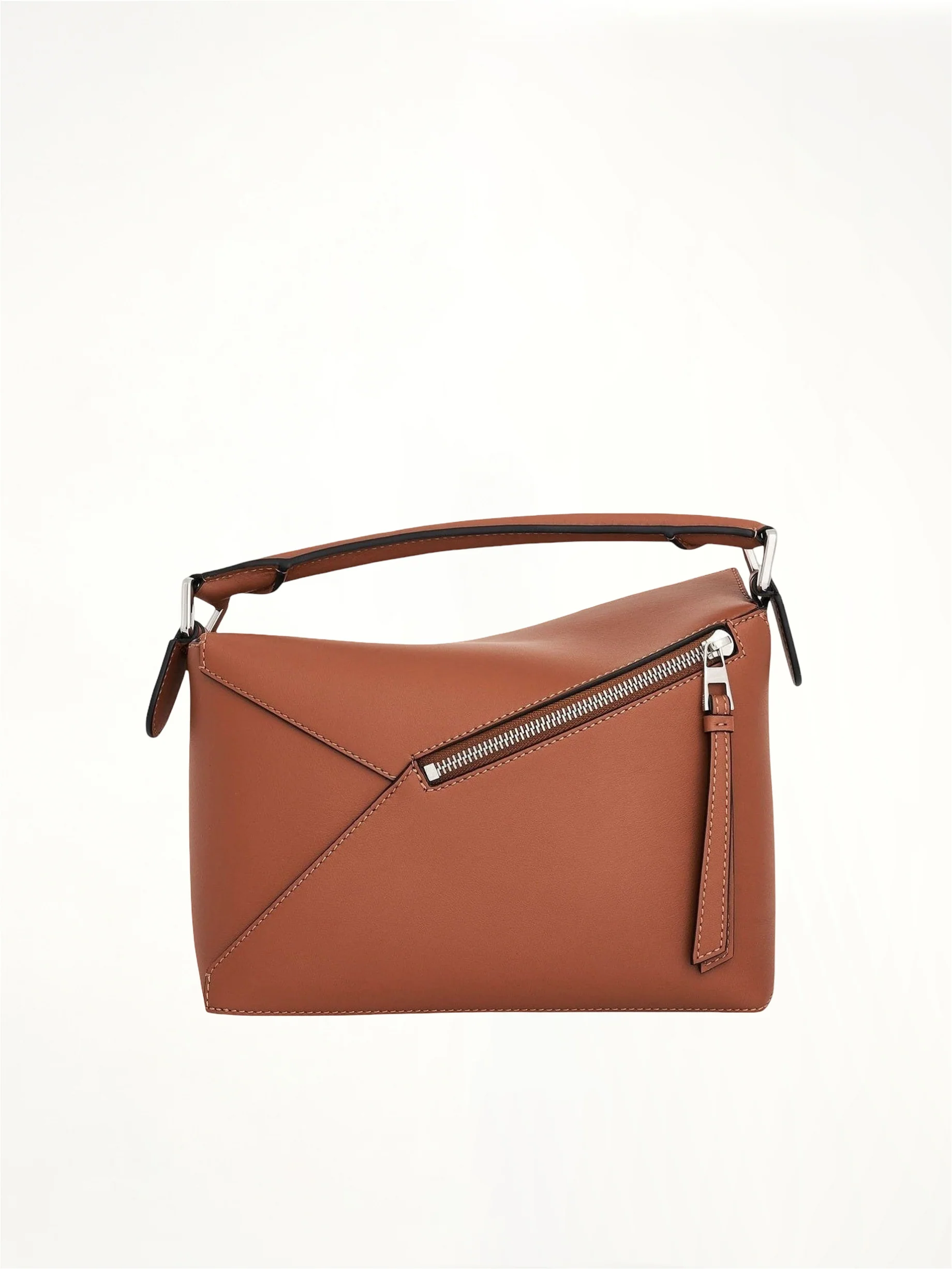 Small Puzzle Edge Bag in Tan - Image 3