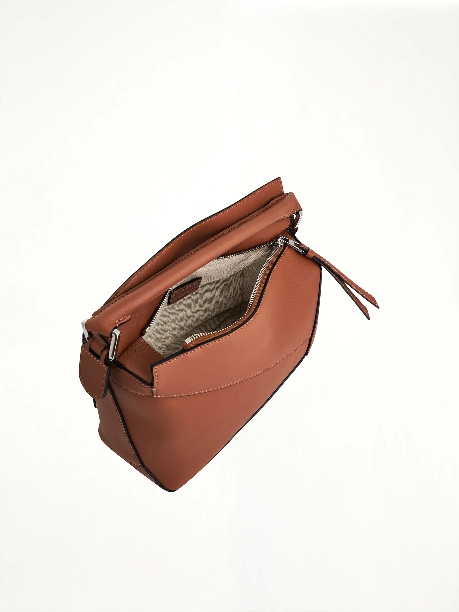 Small Puzzle Edge Bag in Tan - Image 5