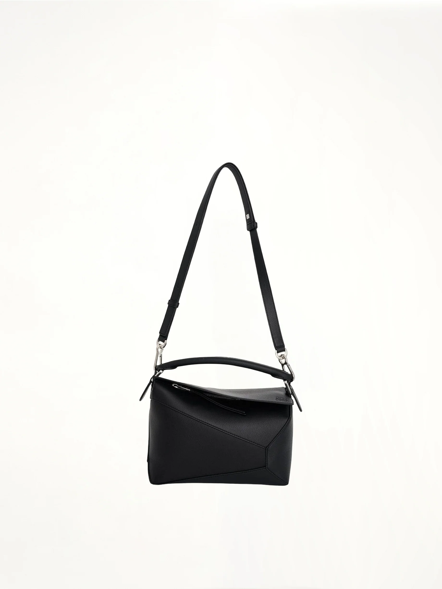 Small Puzzle Edge Bag in Black - Image 2