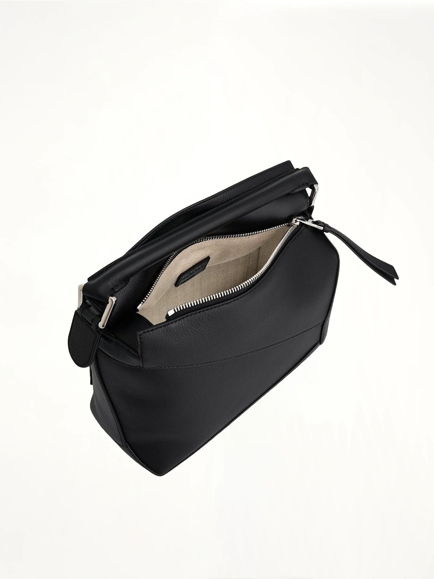 Small Puzzle Edge Bag in Black - Image 6
