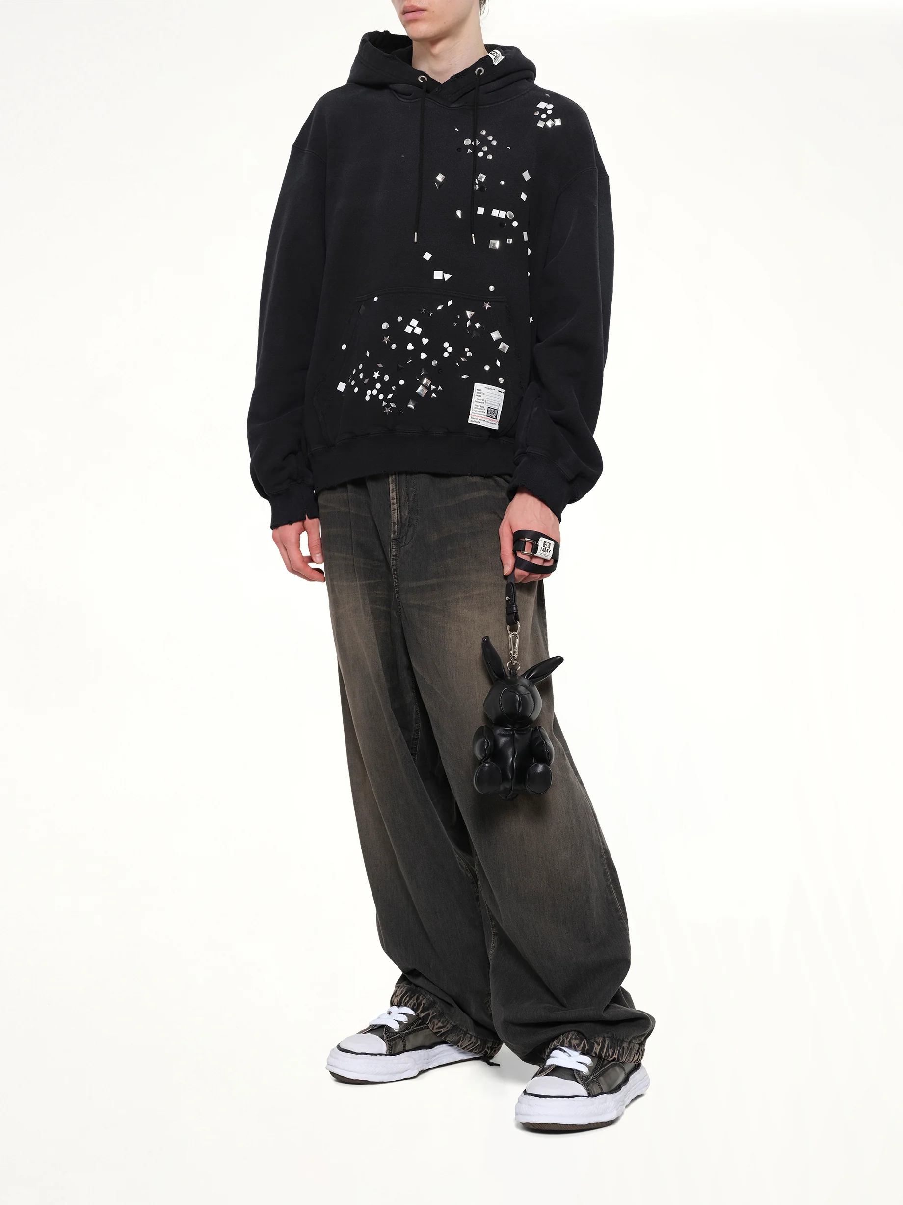 Small Rabbit Bag in Black - Image 4