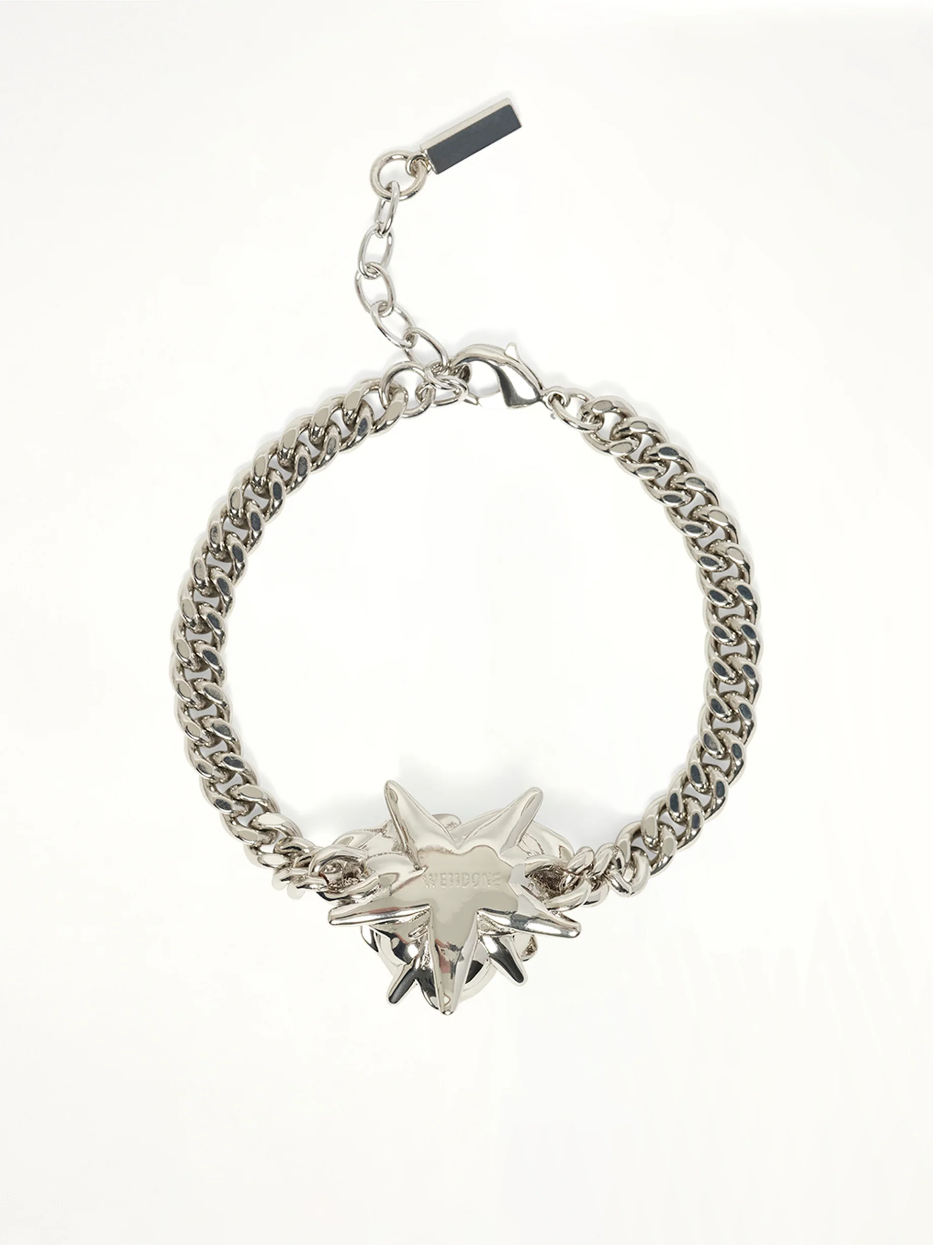 Small Spiky Rose Bracelet in Silver - Image 2
