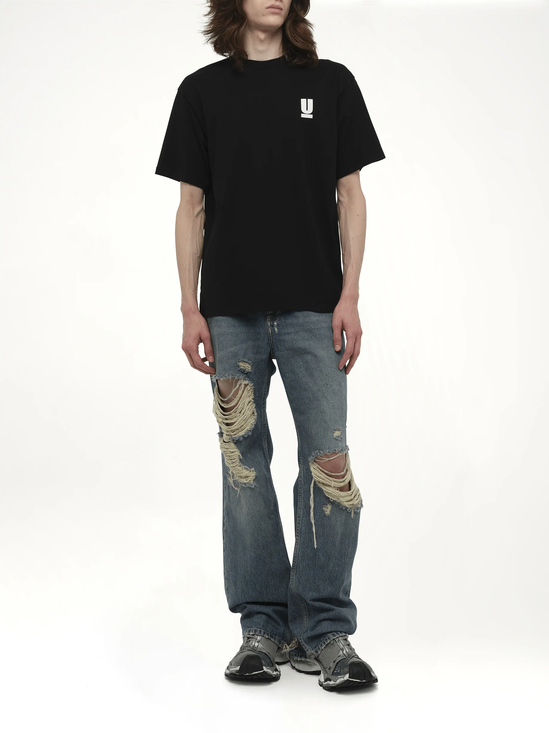 Small Undercover Printed T-Shirt in Black - Image 4