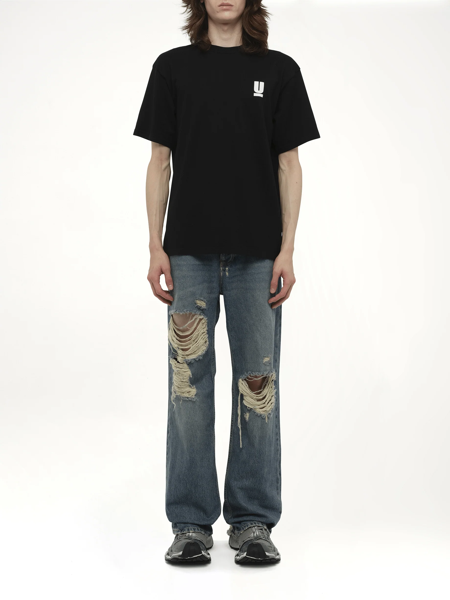 Small Undercover Printed T-Shirt in Black - Image 7