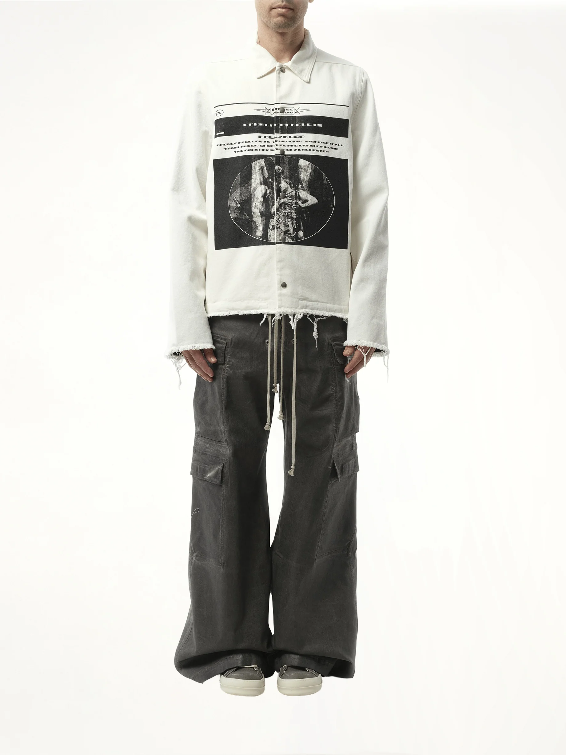 Snapfront Jacket in Milk/Black/Milk - Image 4