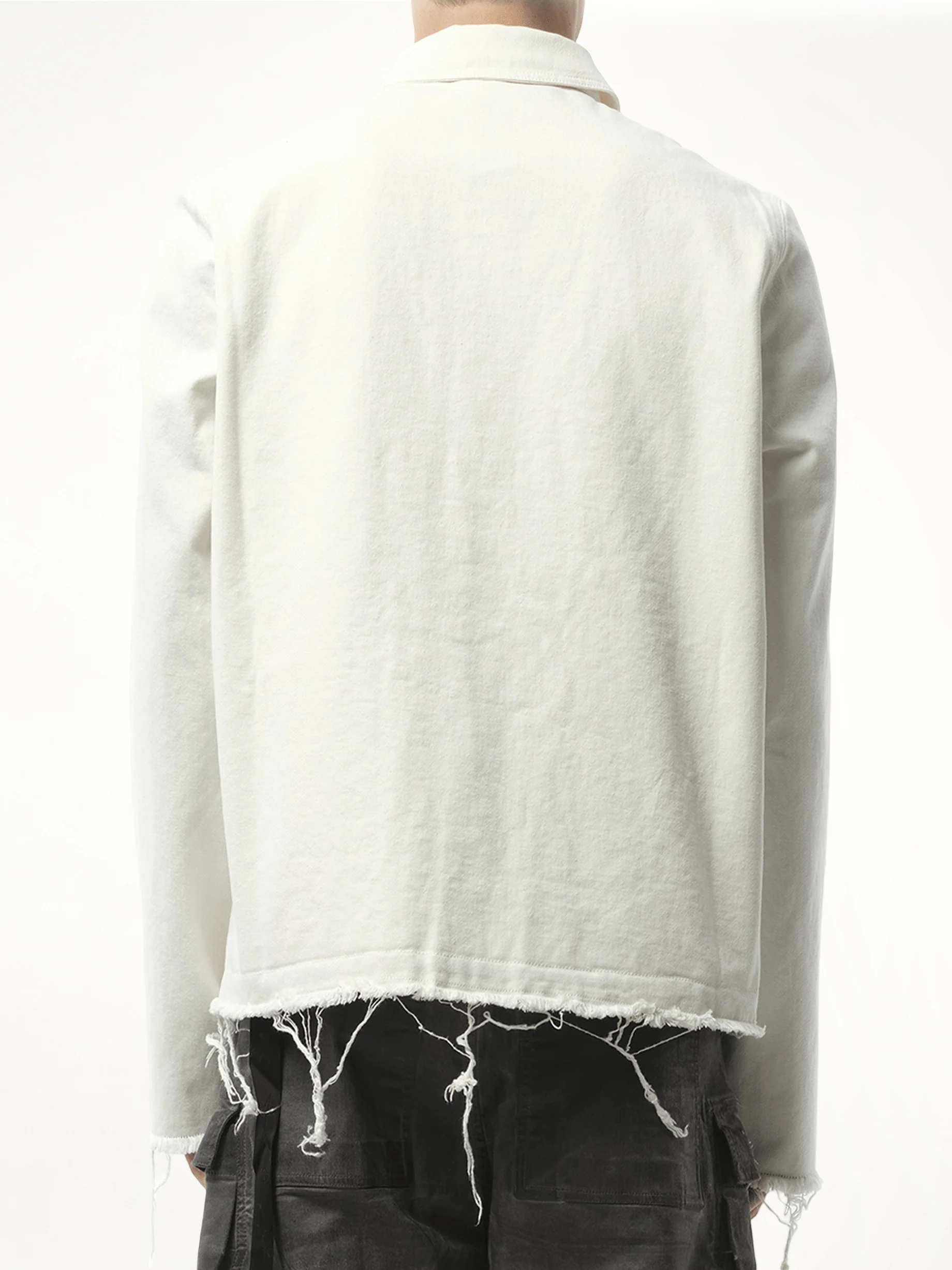 Snapfront Jacket in Milk/Black/Milk - Image 6
