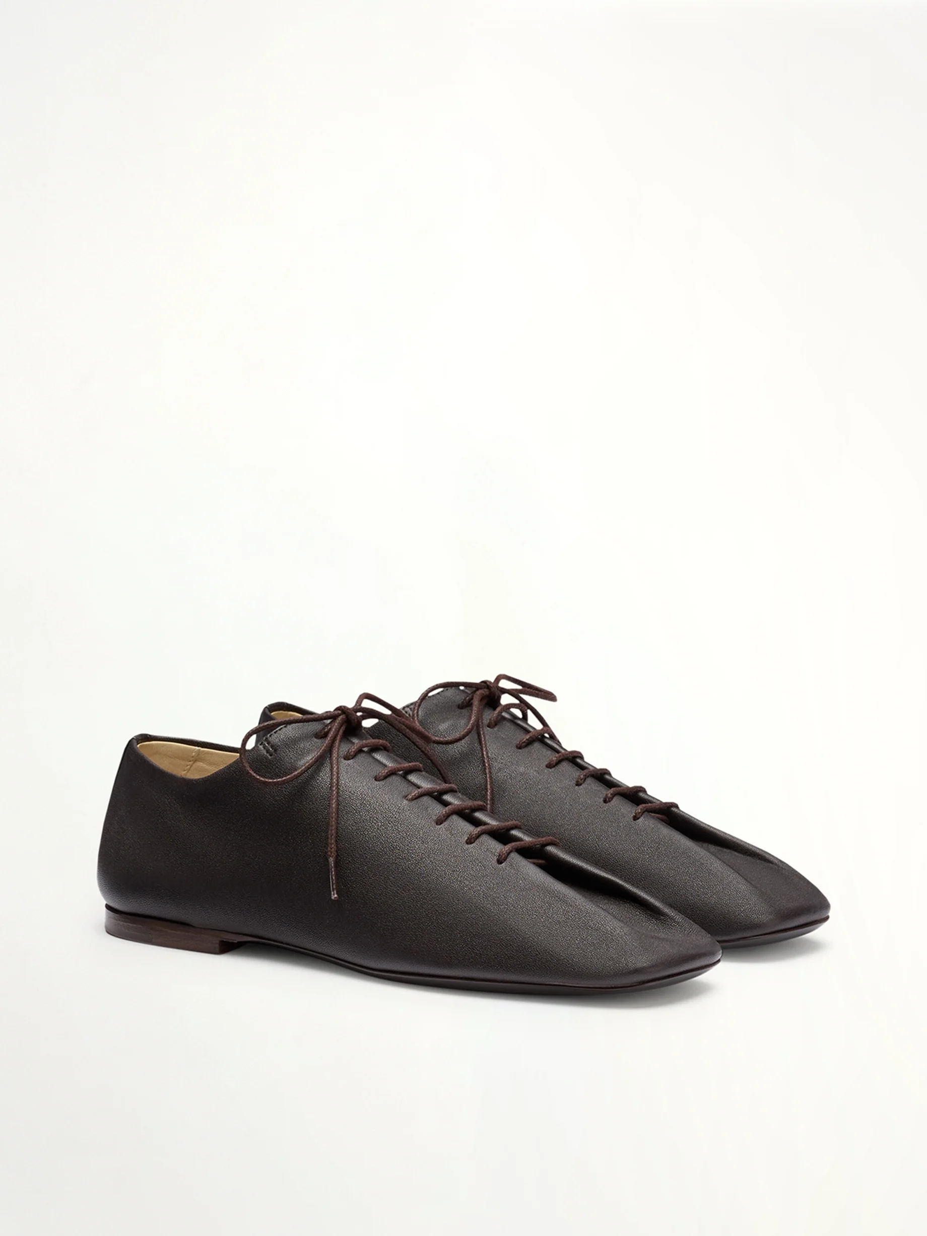 Souris Flat Classic Derbies in Dark Chocolate - Image 2