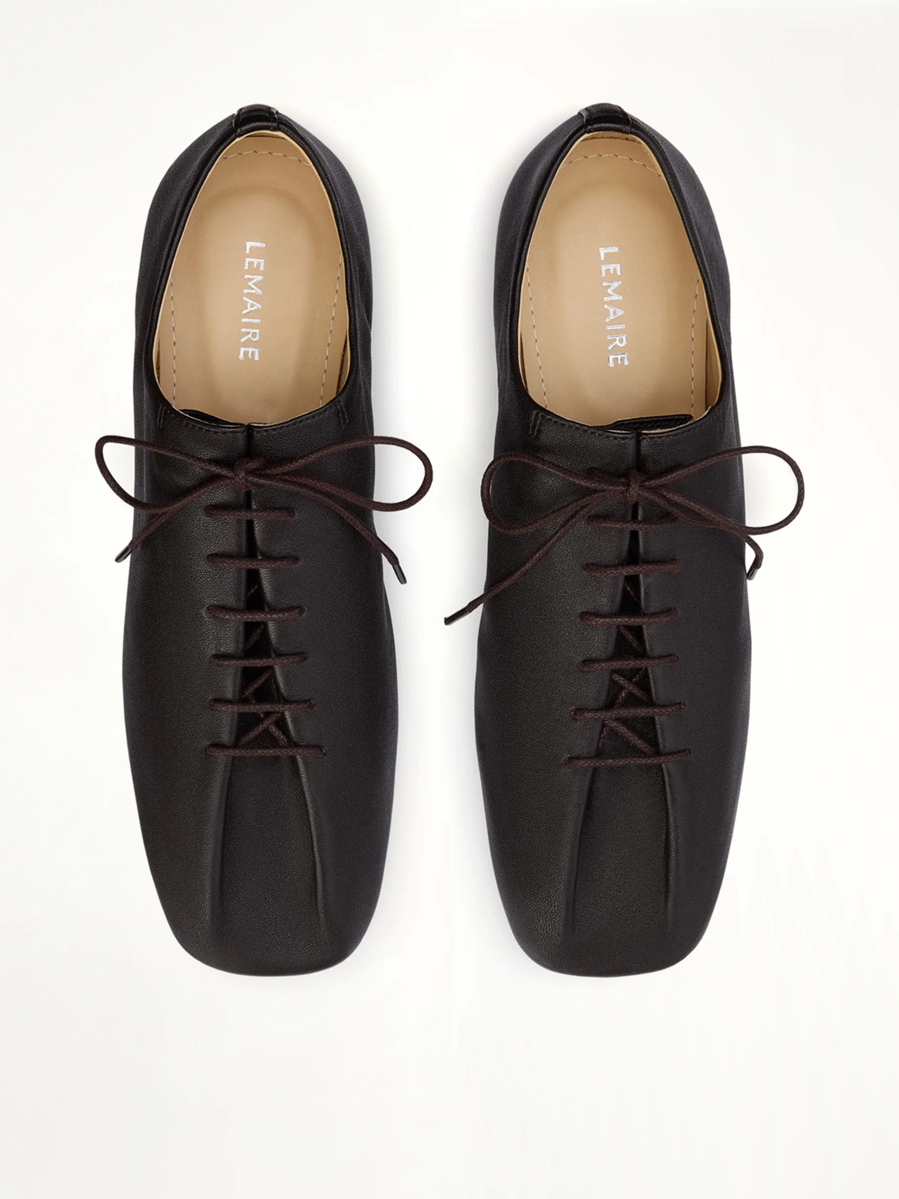Souris Flat Classic Derbies in Dark Chocolate - Image 4