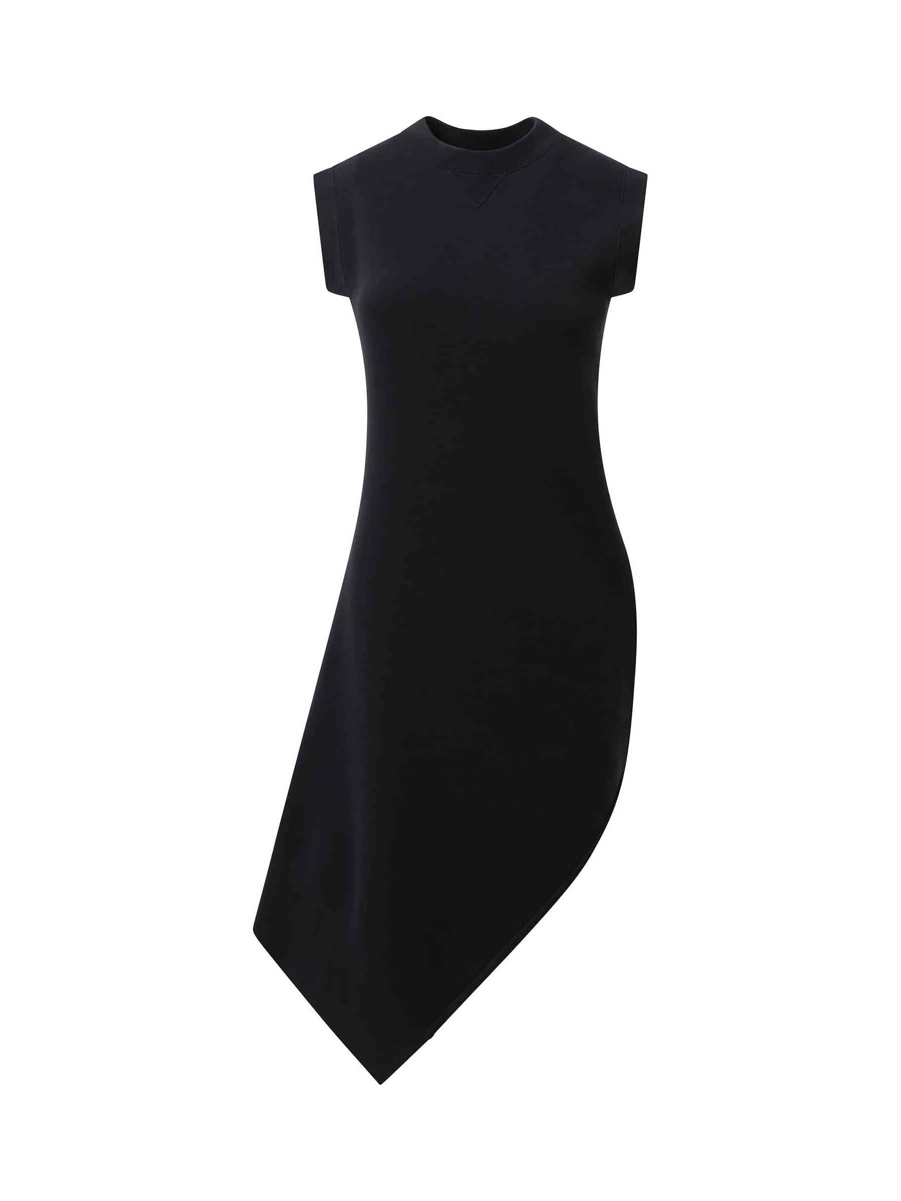Sponge Sweat Dress in Black - Image 2