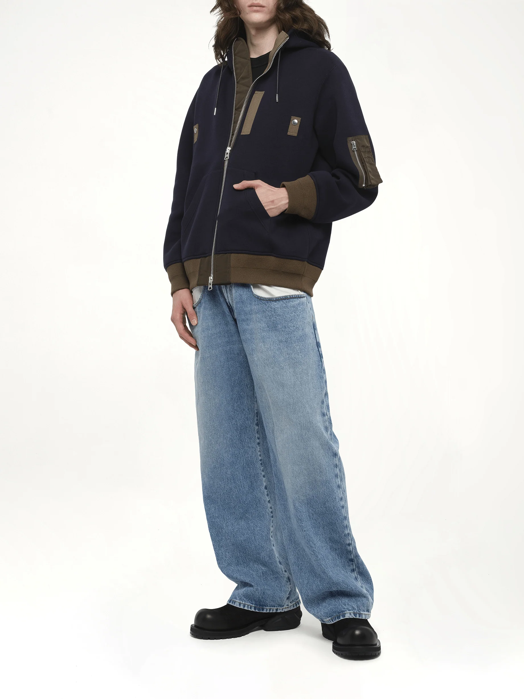 Sponge Sweat Hoodie in Navy - Image 4