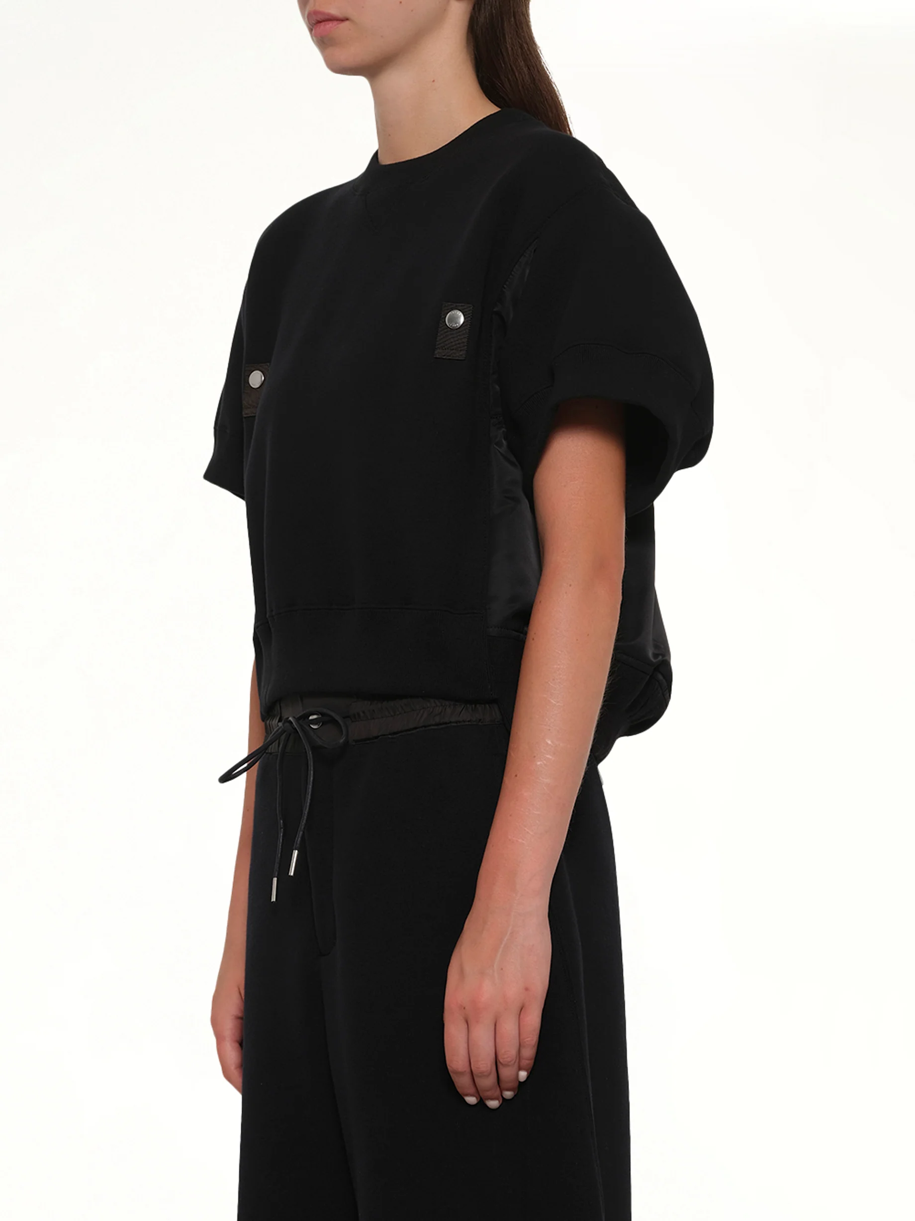Sponge Sweat Short Sleeve Pullover in Black - Image 3
