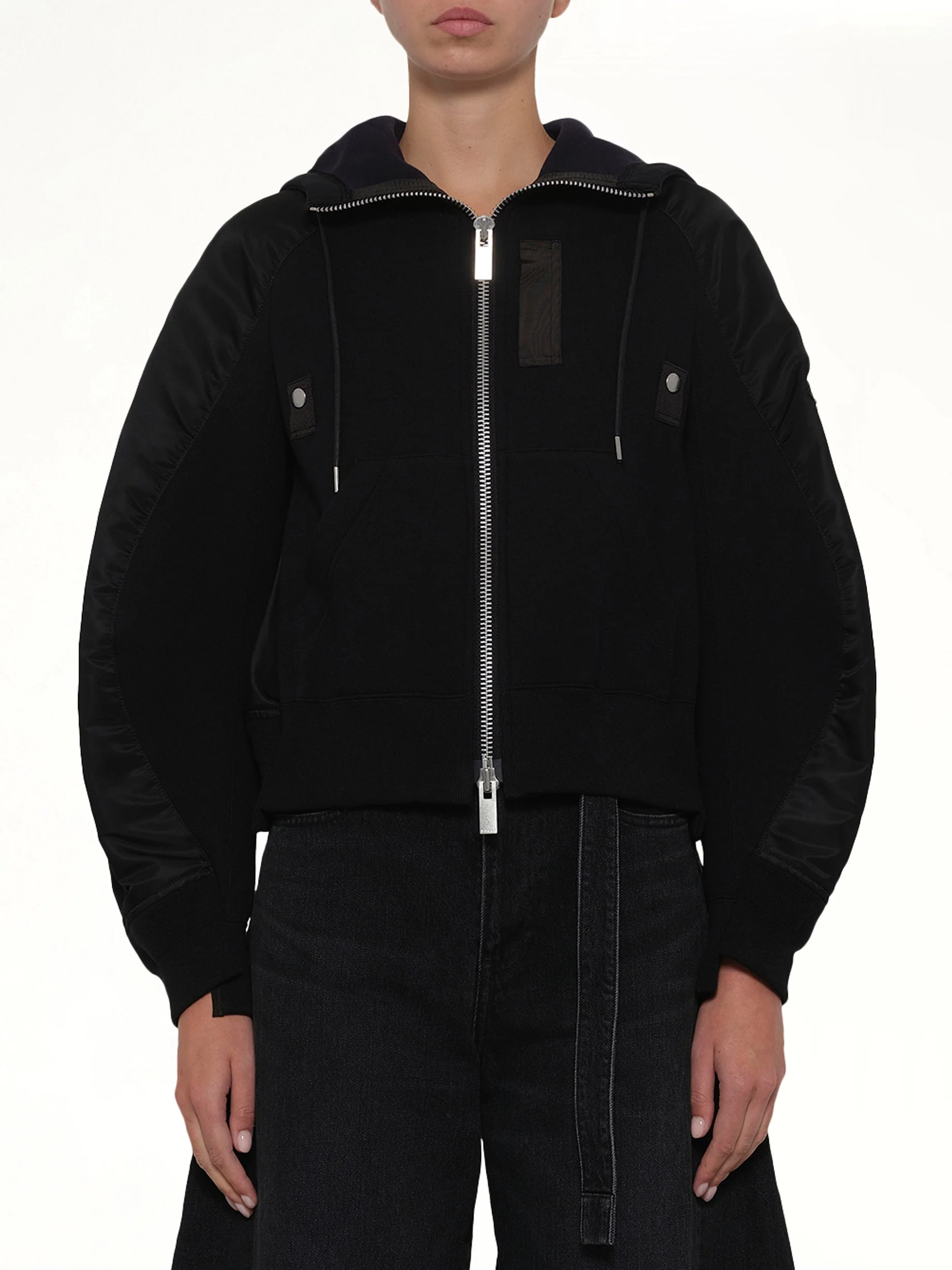 Sponge Sweat Twist Hoodie in Black