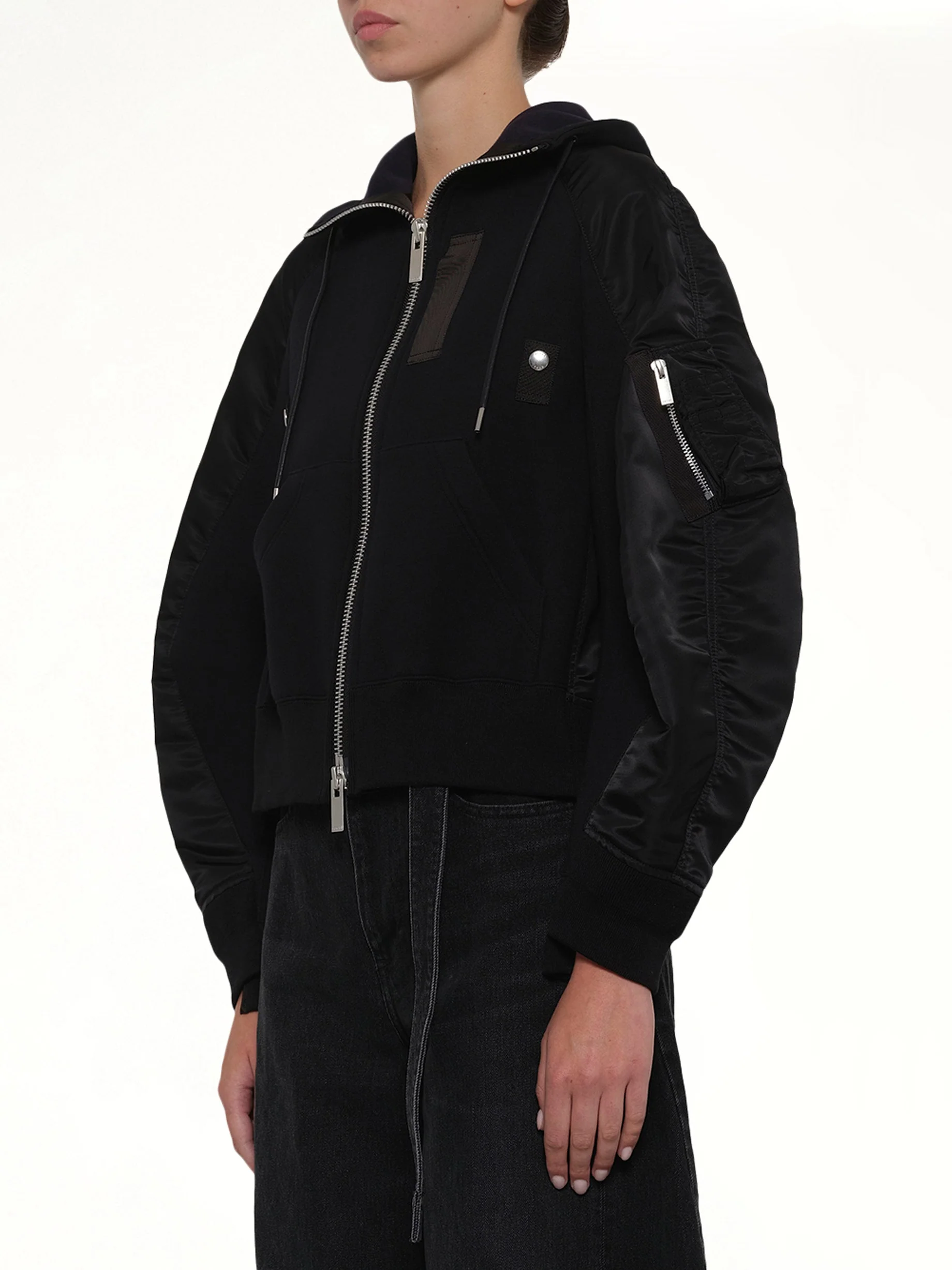 Sponge Sweat Twist Hoodie in Black - Image 3