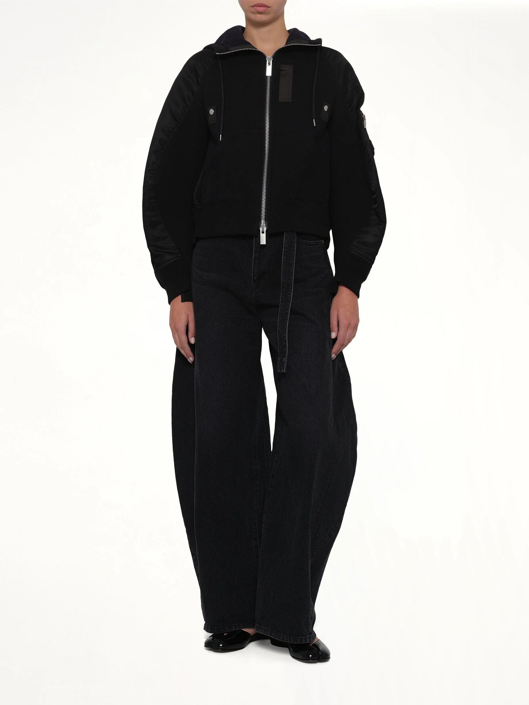Sponge Sweat Twist Hoodie in Black - Image 4