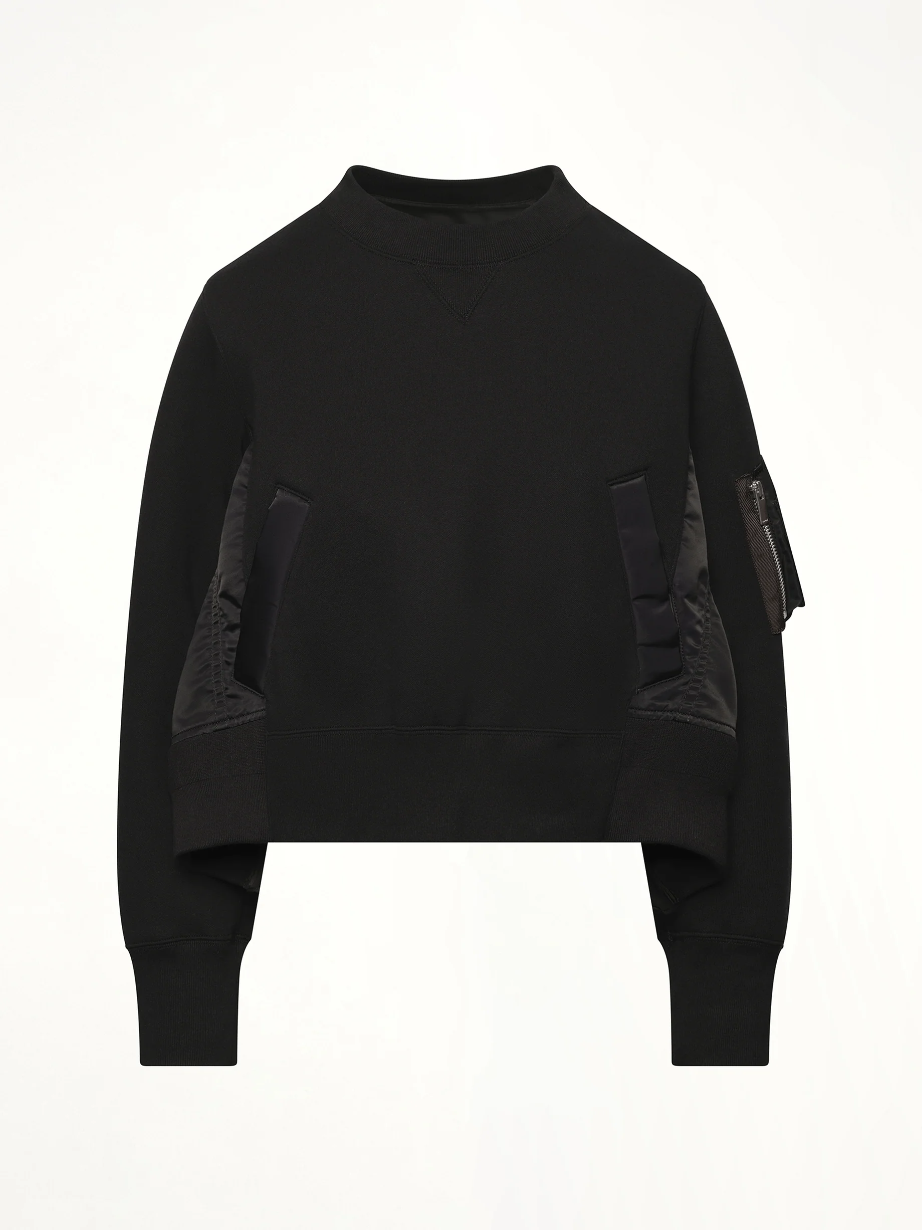 Sponge Sweat x Nylon Twill Pullover in Black/Black - Image 2