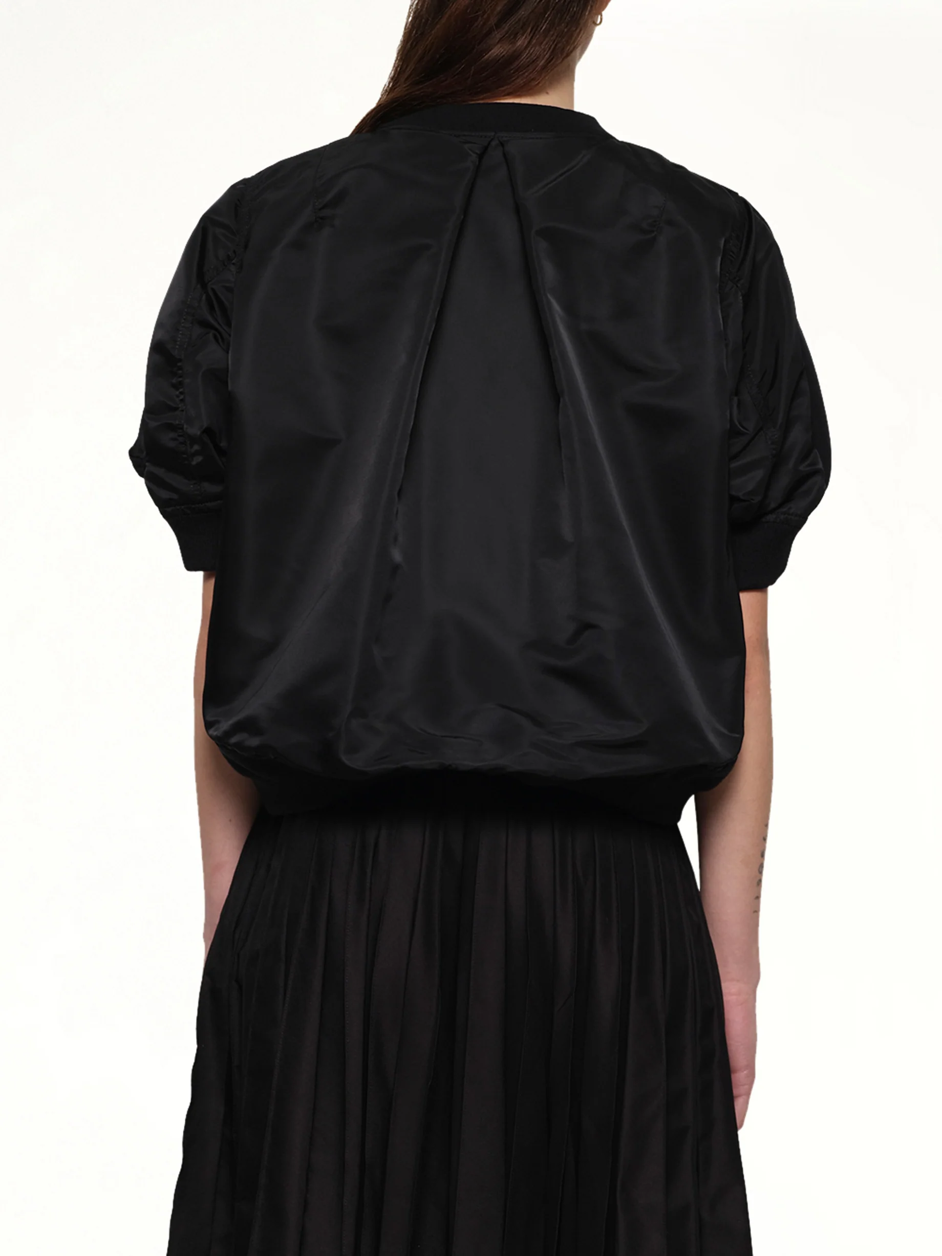 Sponge x Nylon Twill Pullover in Black - Image 5