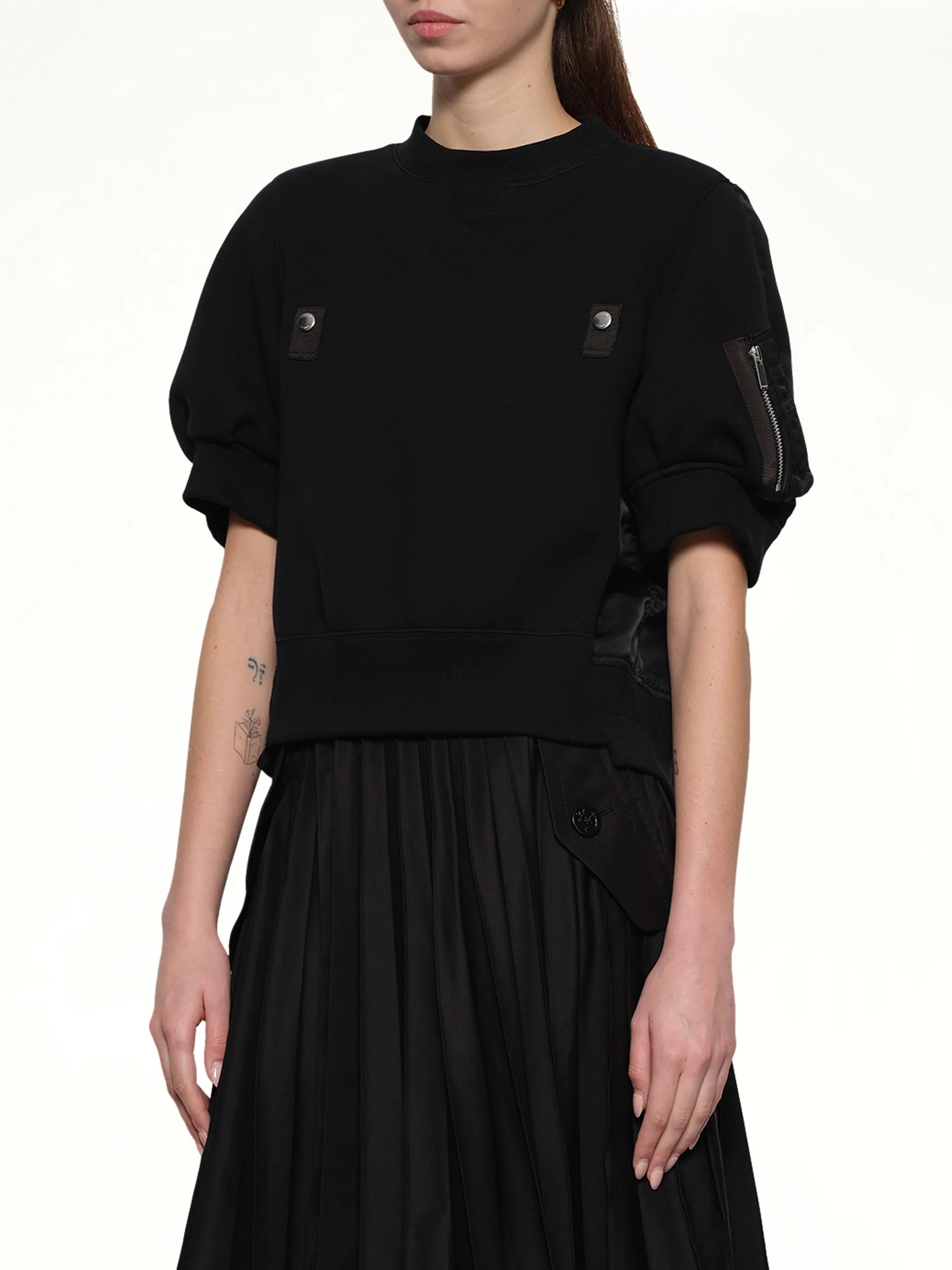 Sponge x Nylon Twill Pullover in Black - Image 6