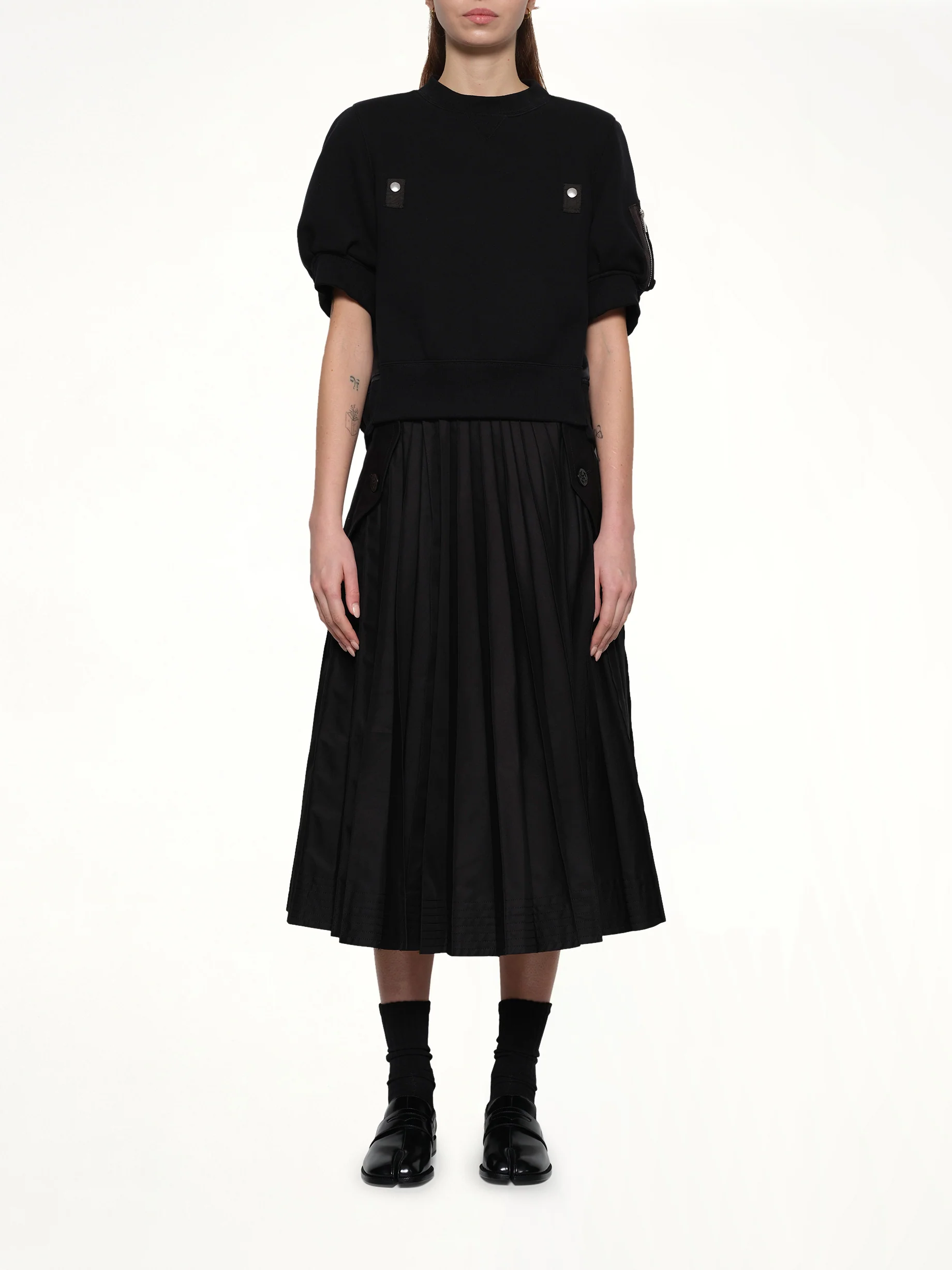 Sponge x Nylon Twill Pullover in Black - Image 7