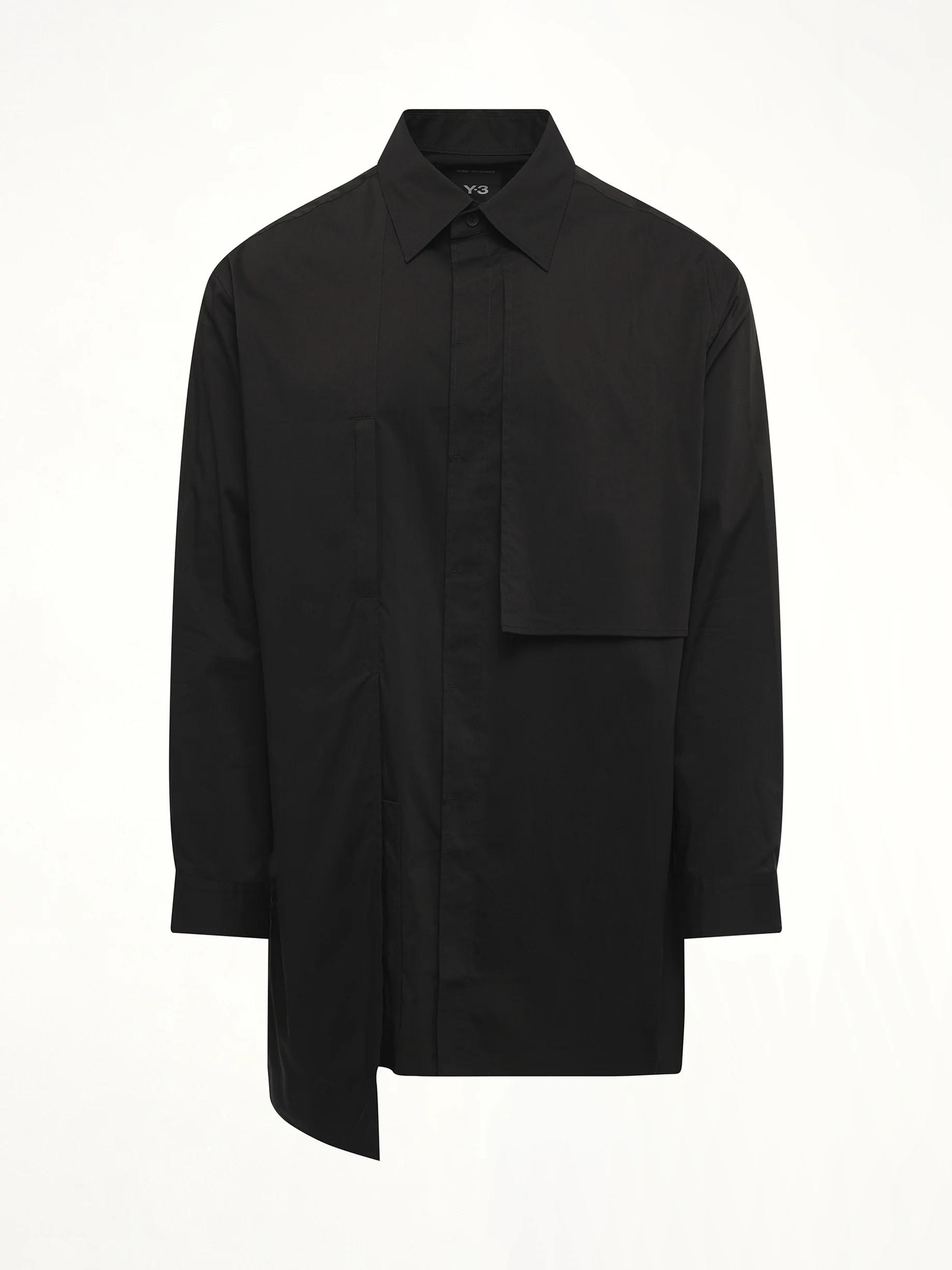 Sporty Cotton Shirt in Black - Image 2