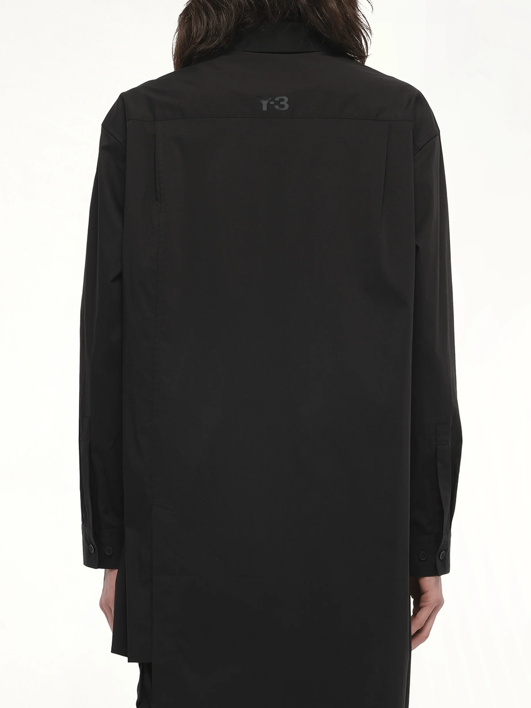 Sporty Cotton Shirt in Black - Image 6