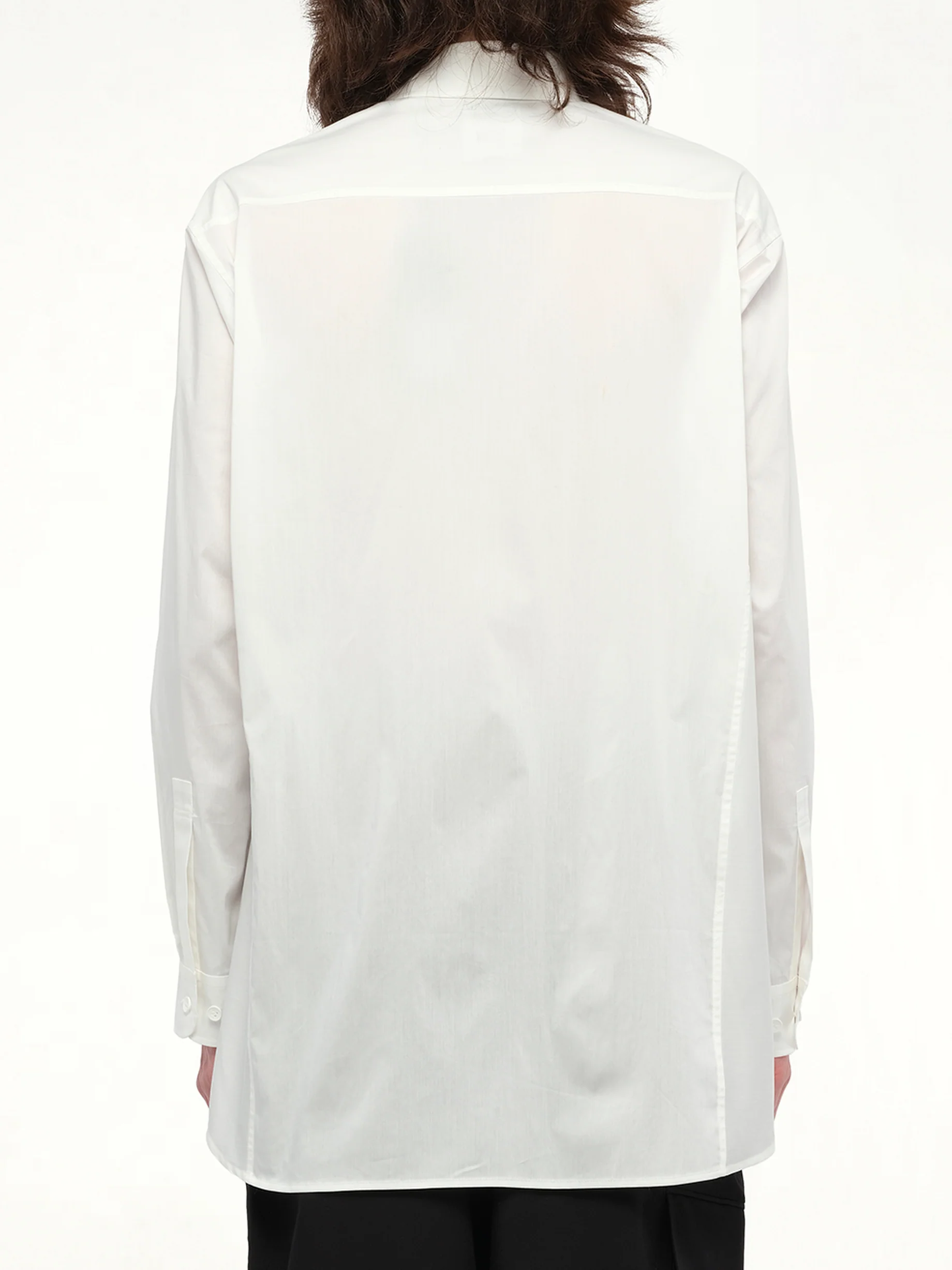 Sporty Cotton Shirt in White - Image 6