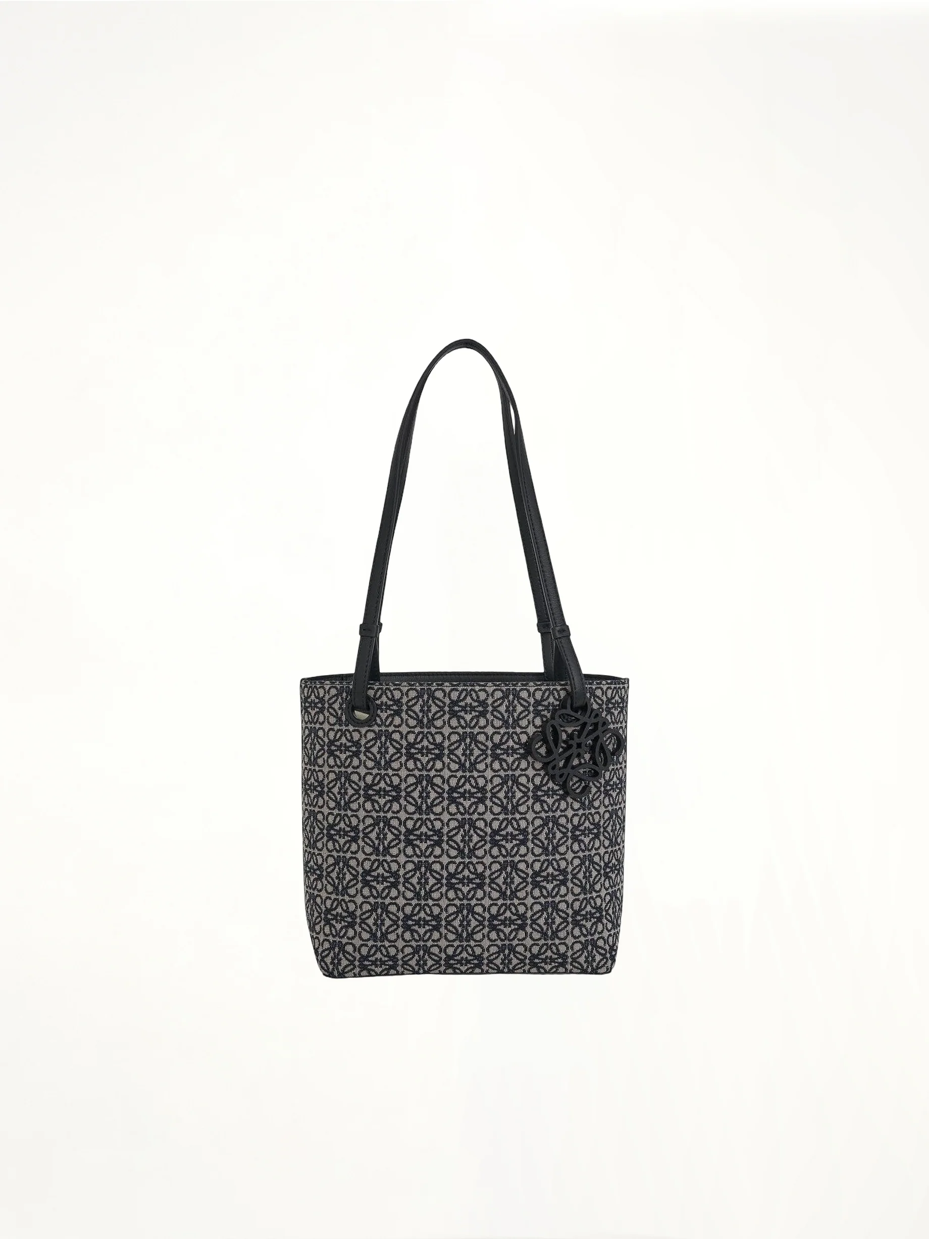 Square Tote Bag Anagram in Navy
