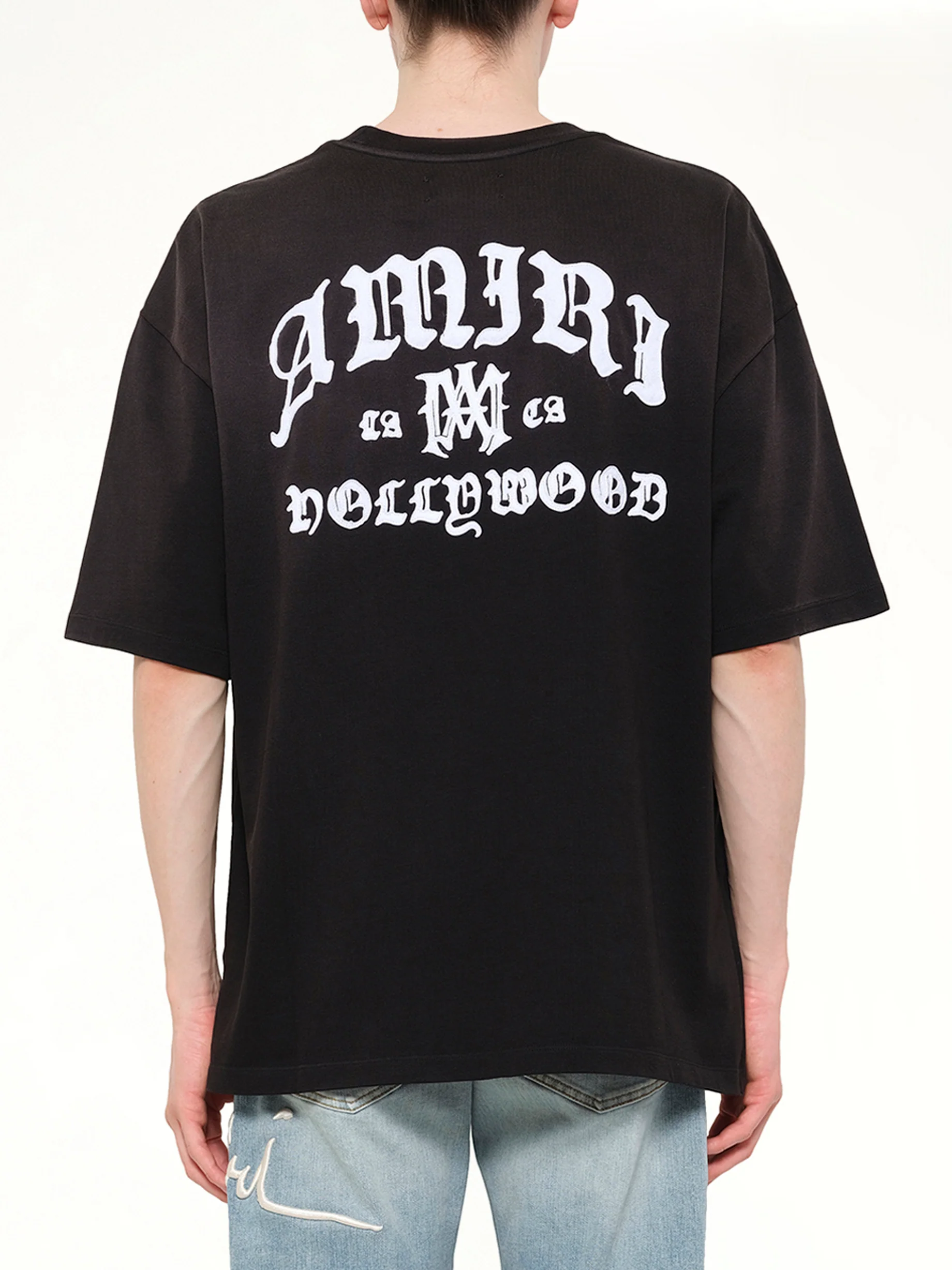 Amiri Hollywood Oversized T-Shirt in Black - Image 5