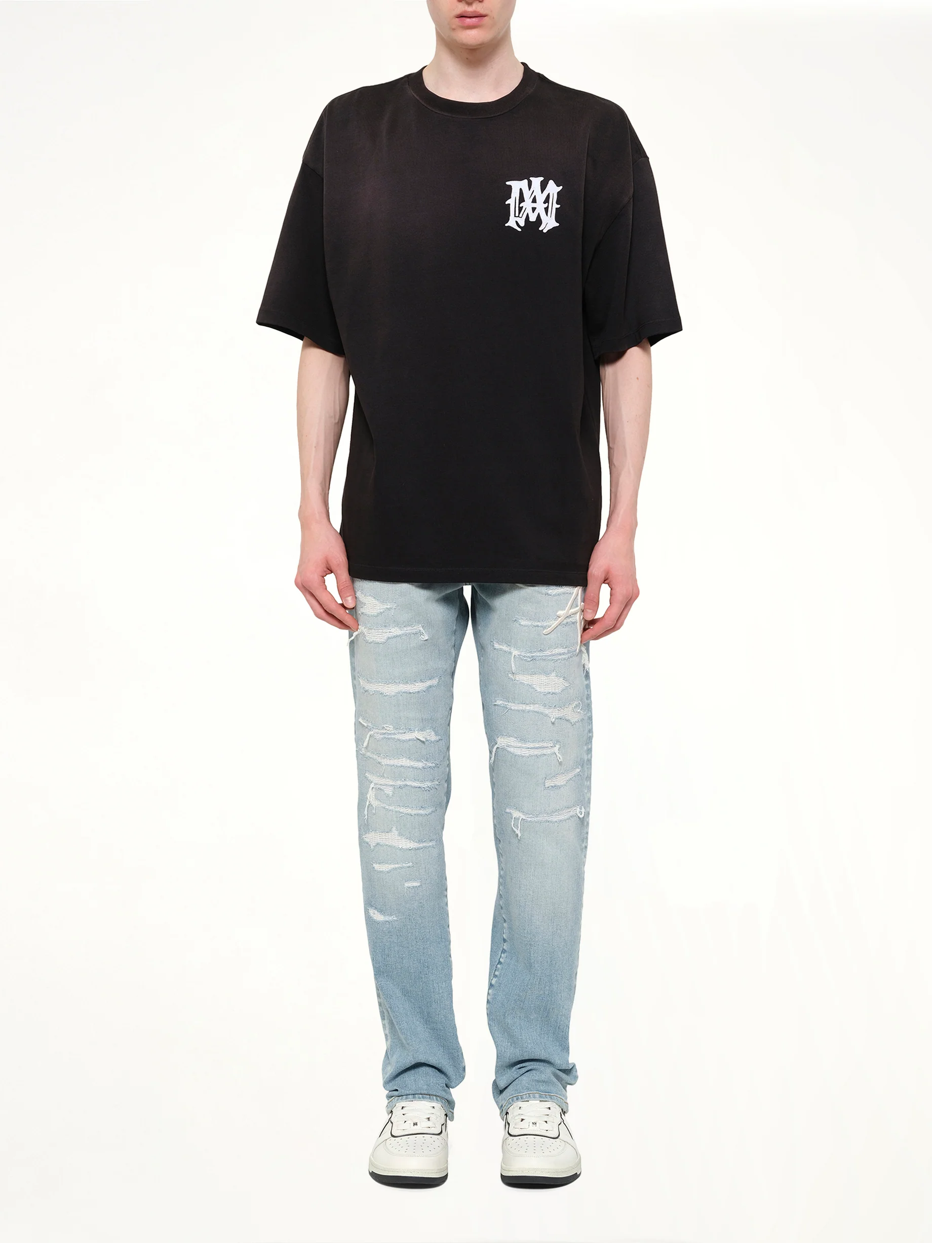 Amiri Hollywood Oversized T-Shirt in Black - Image 7