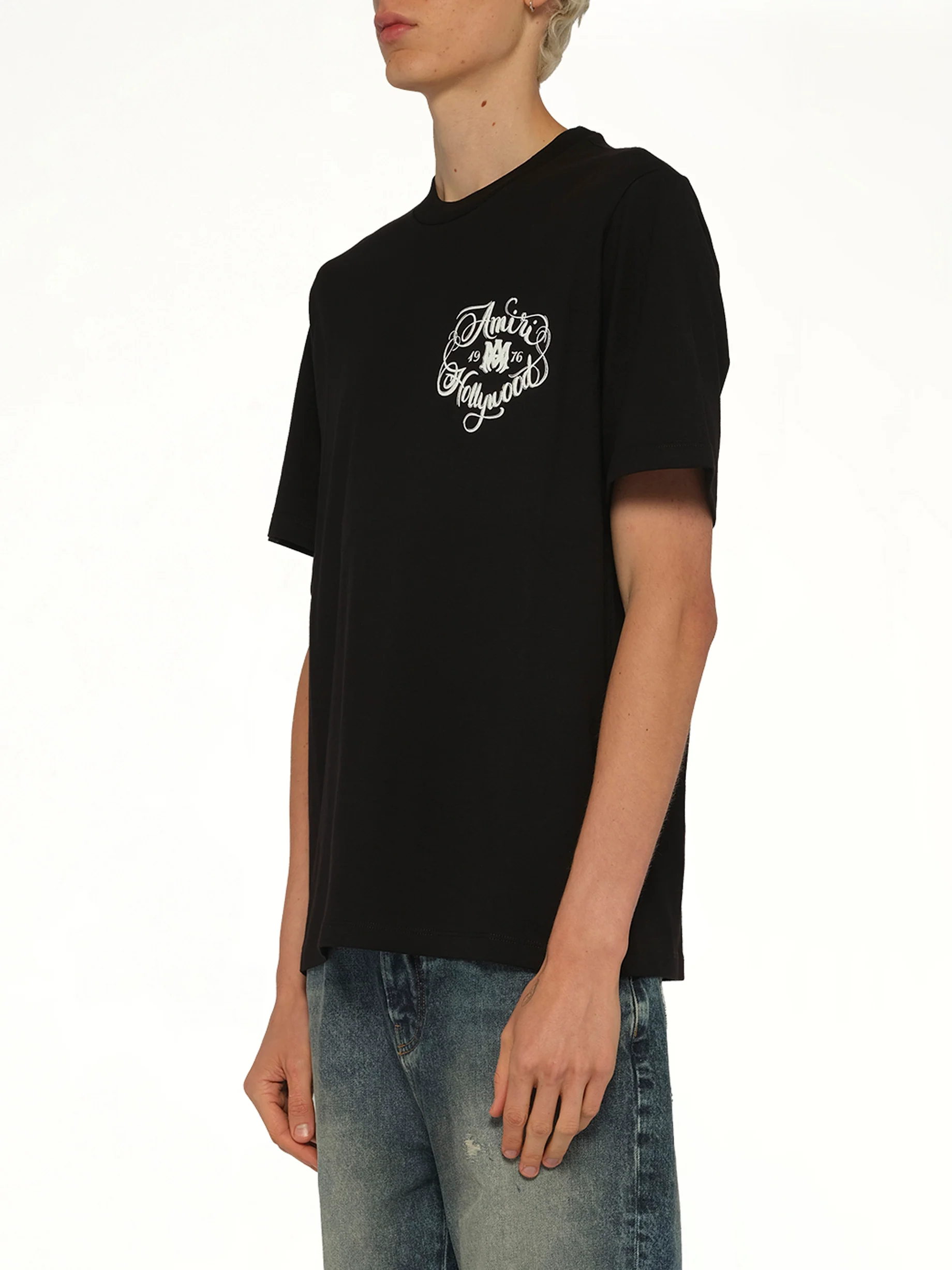Amiri Hollywood T-Shirt in Black - Image 3