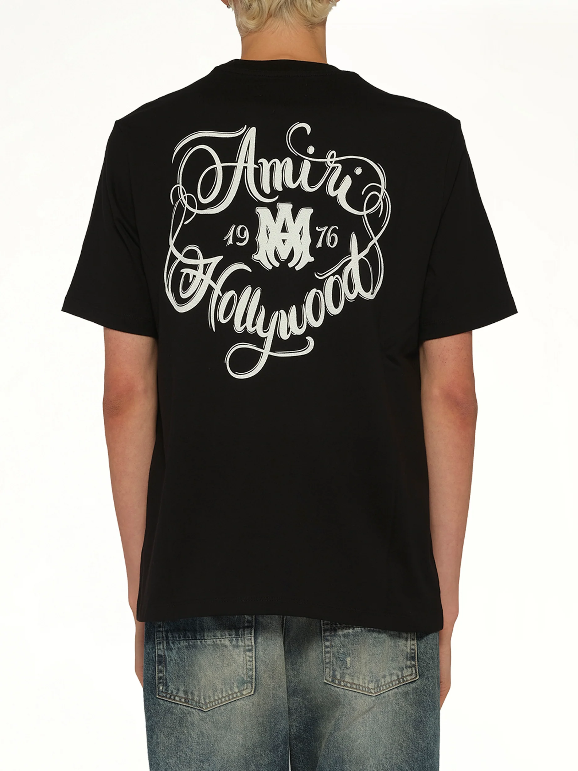Amiri Hollywood T-Shirt in Black - Image 5