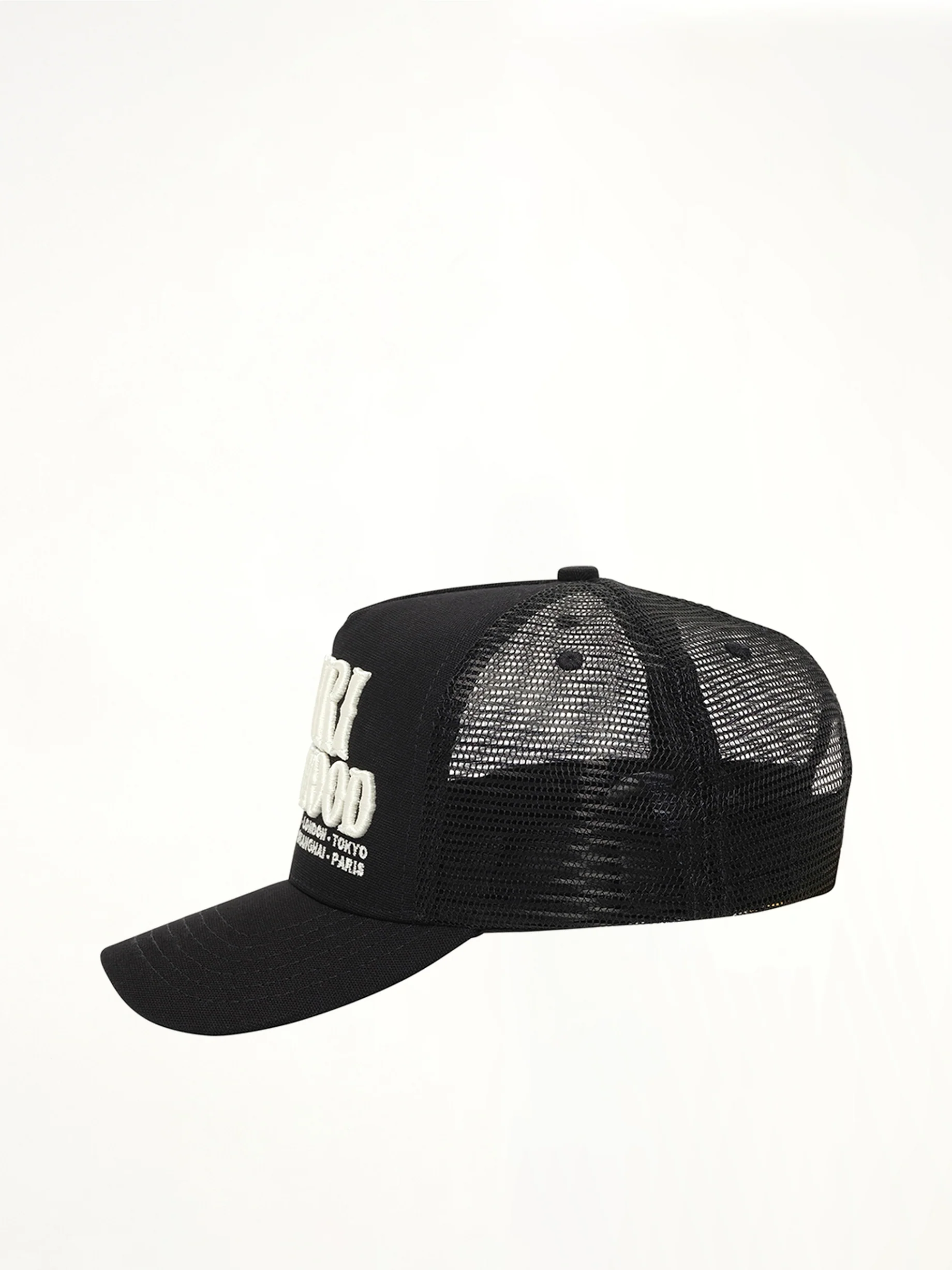 Amiri Hollywood Trucker Hat in Black - Image 2