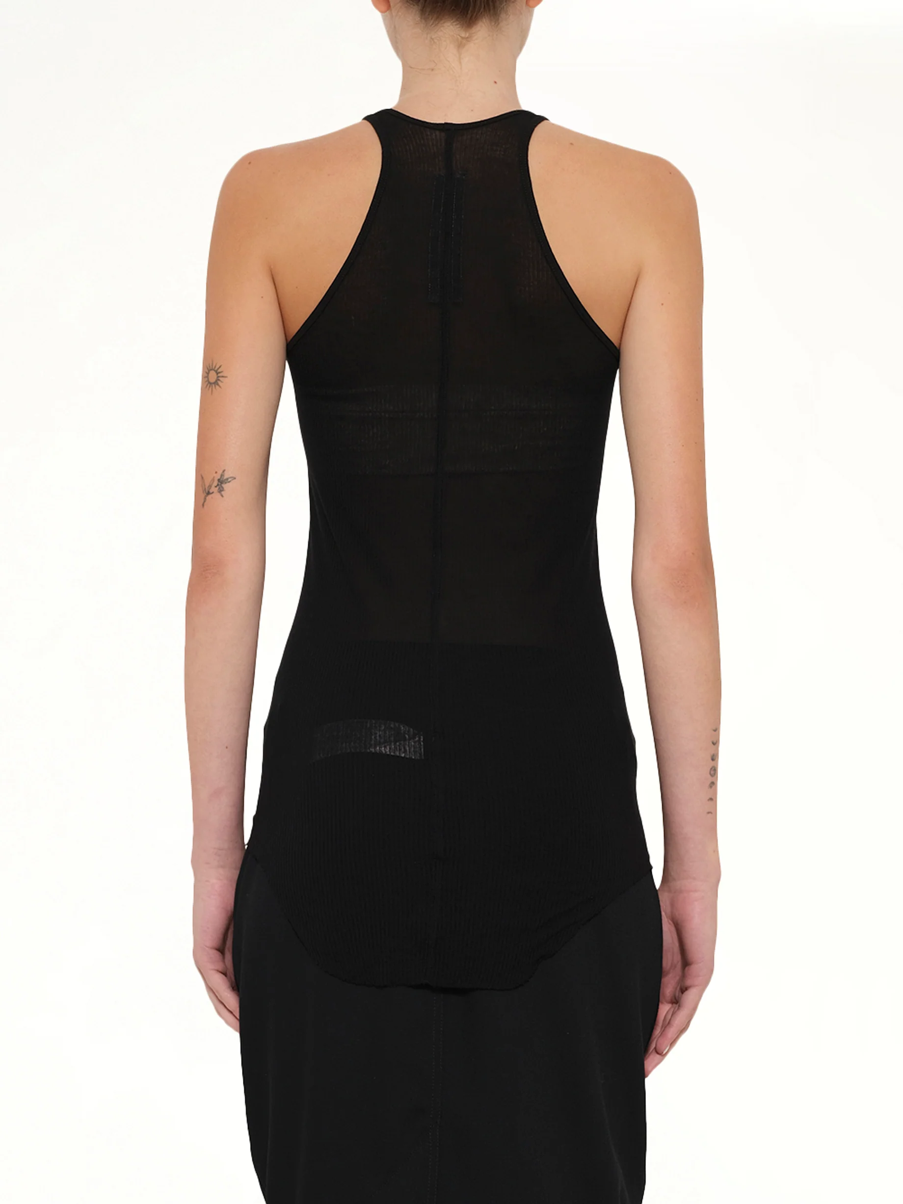 Basic Rib Tank in Black - Image 5