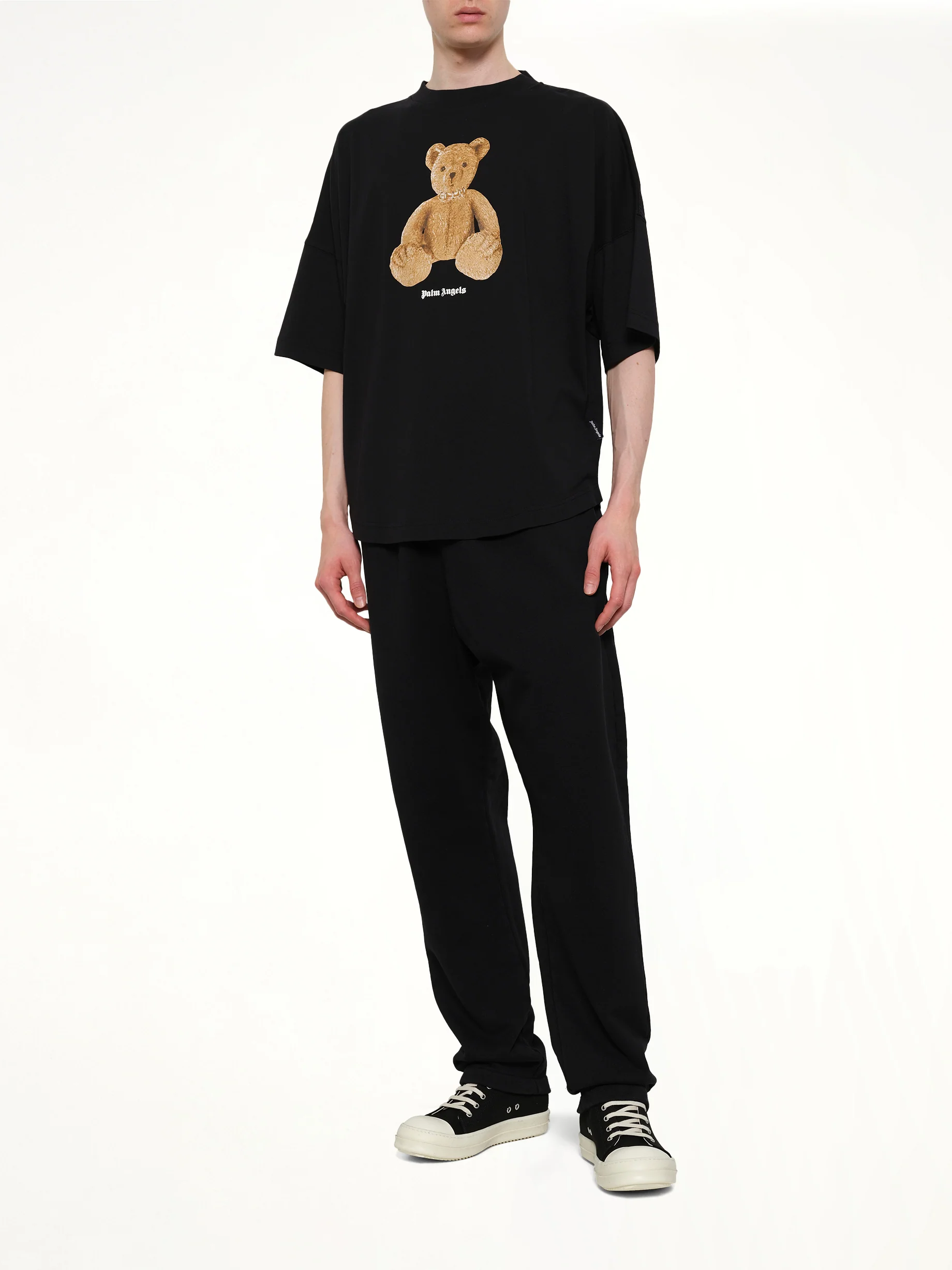 Bear Over T-Shirt in Black/Brown - Image 4