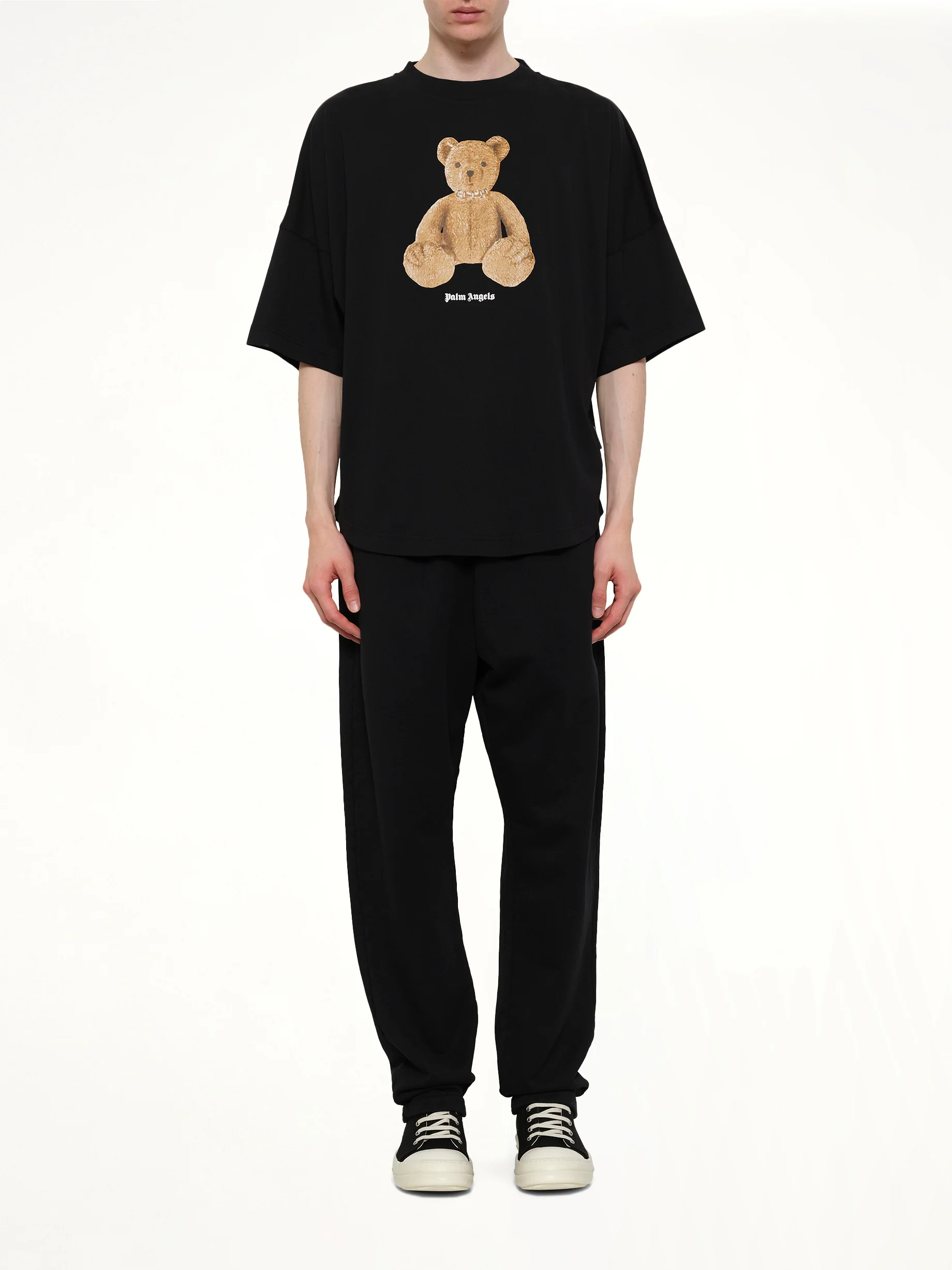 Bear Over T-Shirt in Black/Brown - Image 7