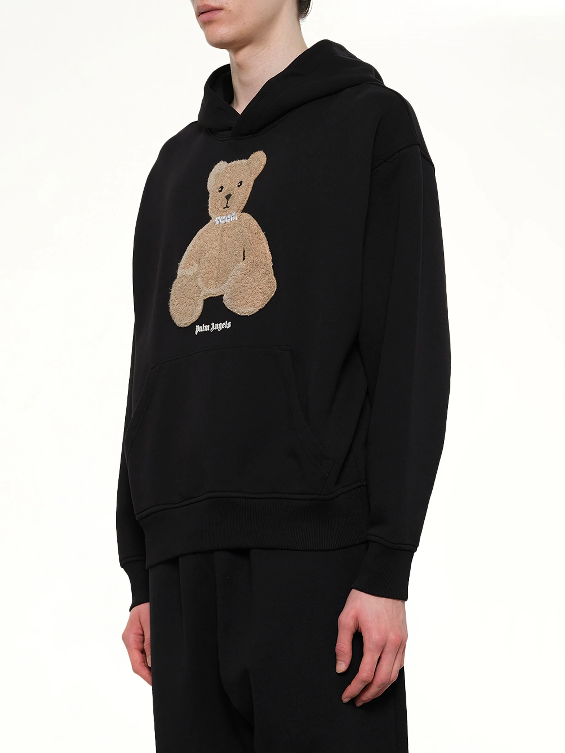 Bear Regular Hoodie in Black/Brown - Image 3
