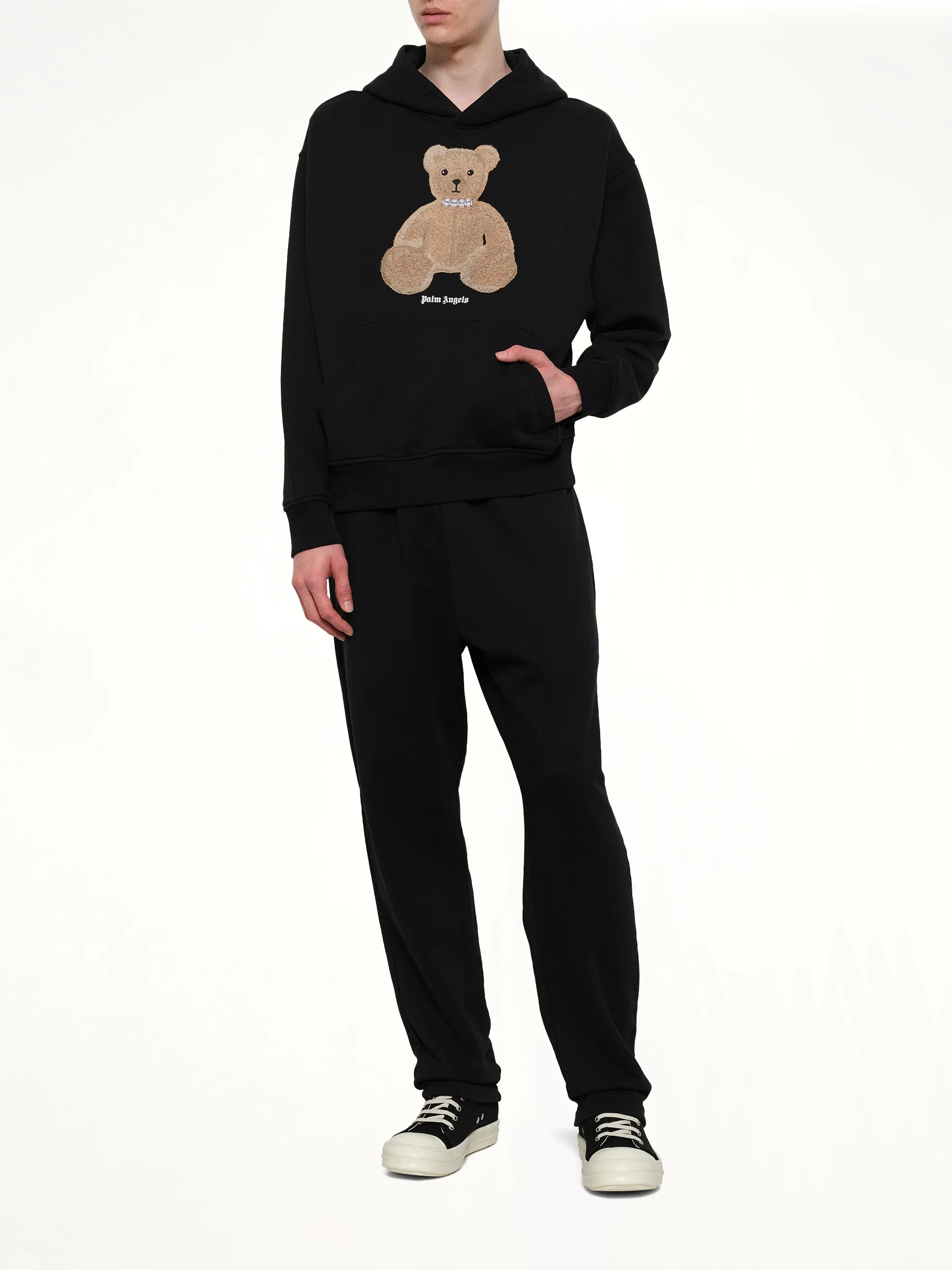 Bear Regular Hoodie in Black/Brown - Image 4