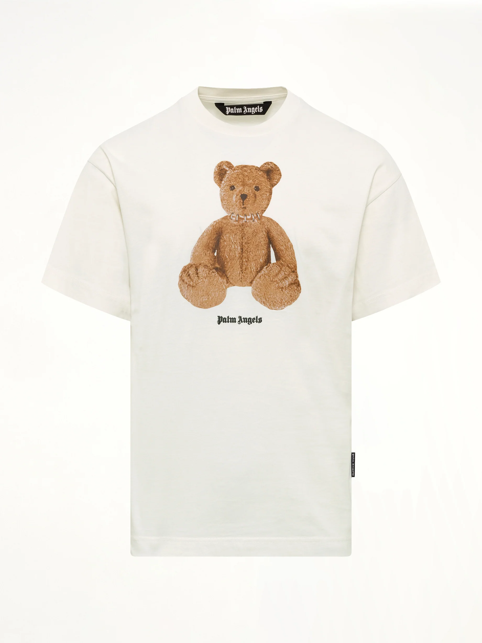 Bear Regular T-Shirt in White/Brown - Image 2