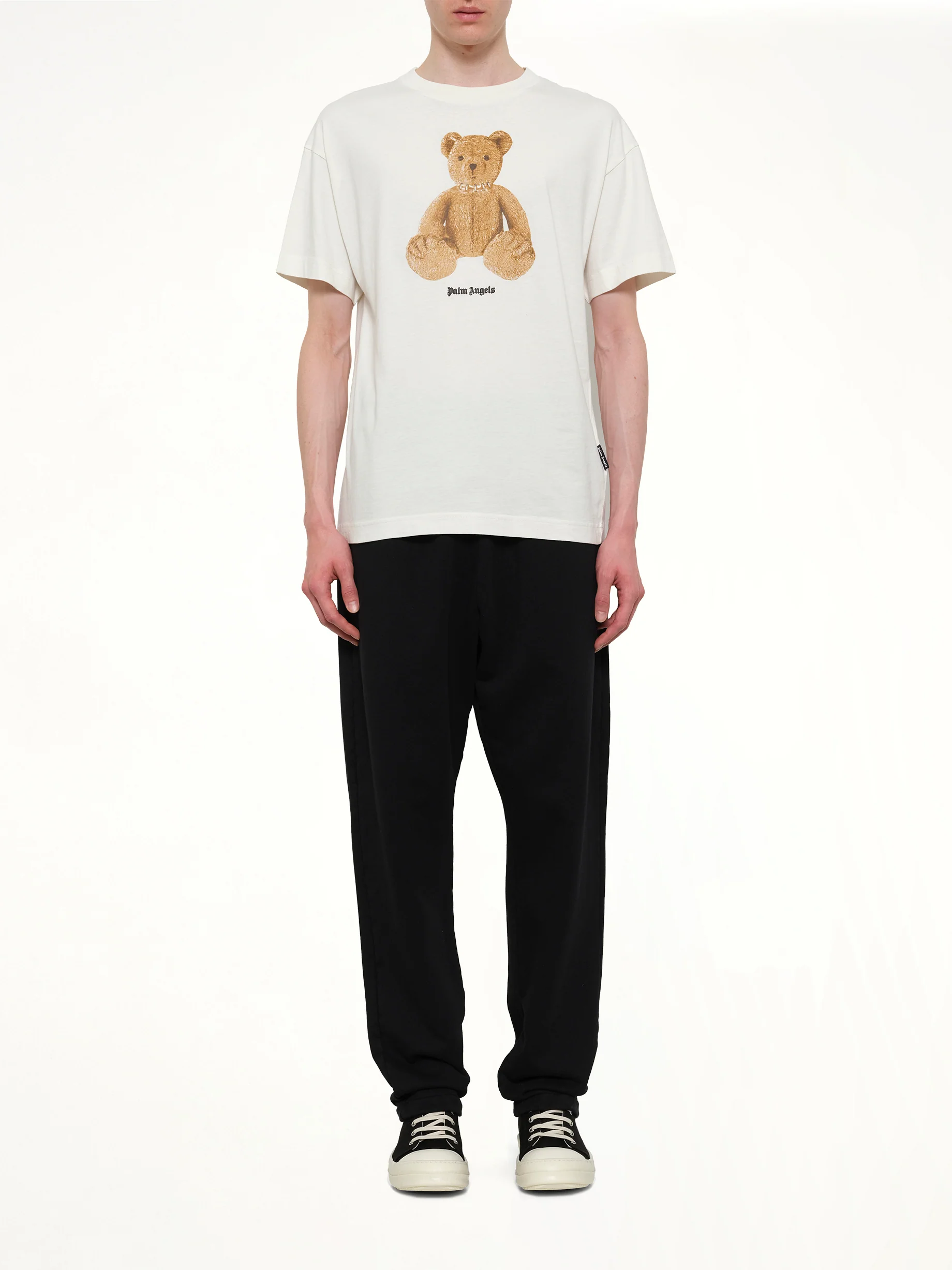 Bear Regular T-Shirt in White/Brown - Image 7