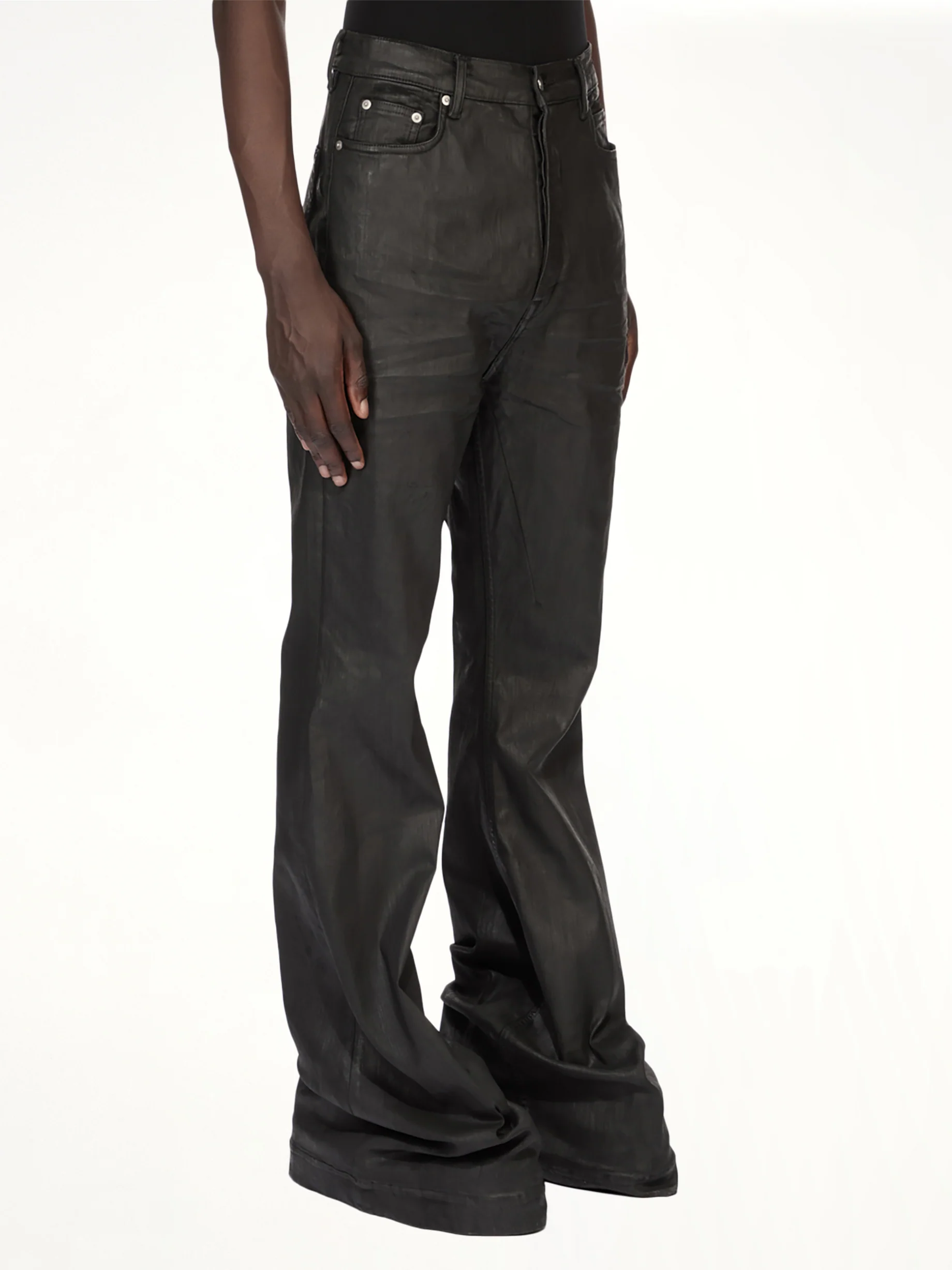 Bolan Bootcut Jeans in Black - Image 3