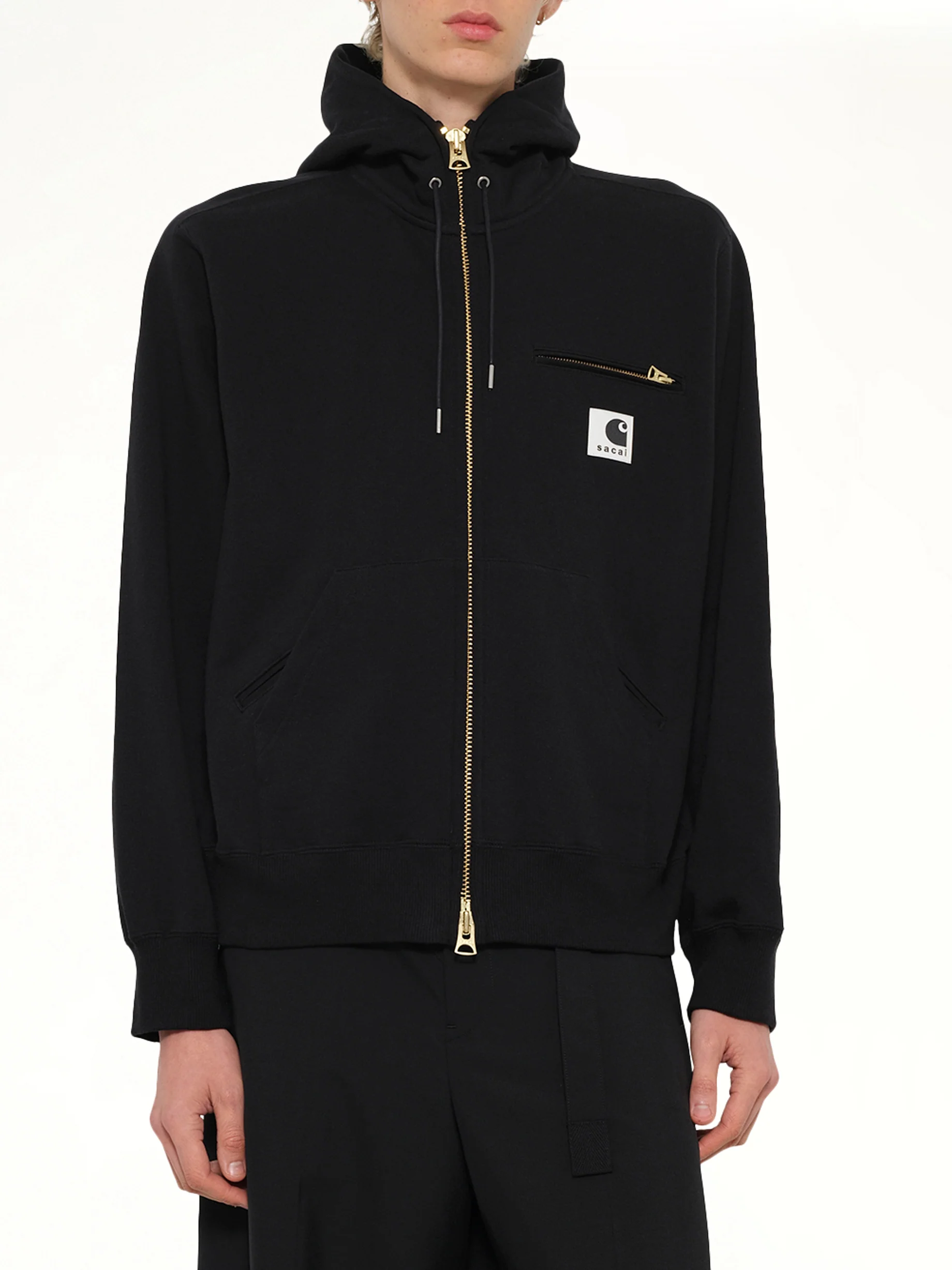 Carhartt WIP Cotton Jersey Hoodie in Black - Image 6
