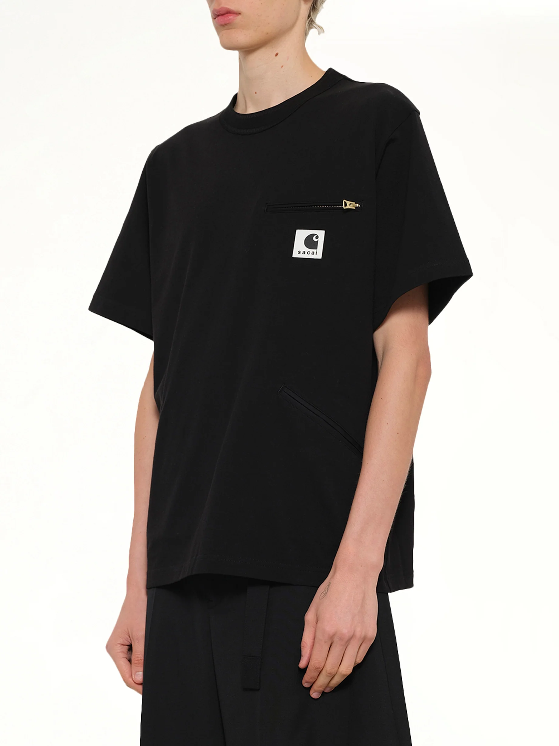 Carhartt WIP Cotton Jersey T-Shirt in Black - Image 3