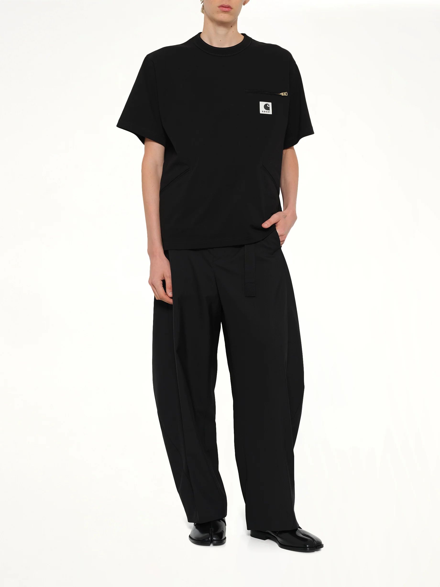 Carhartt WIP Cotton Jersey T-Shirt in Black - Image 4